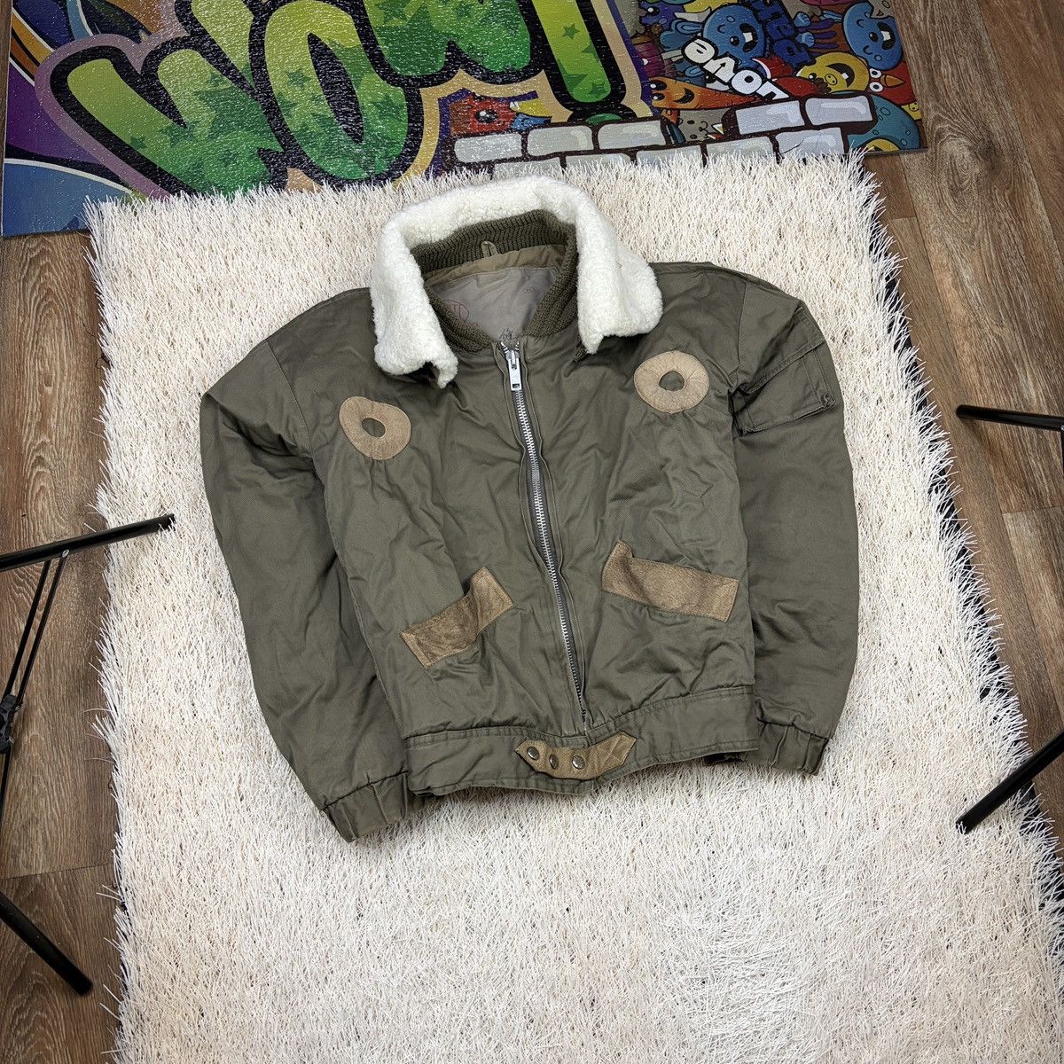 Other Vintage 60s US Air Army Private bomber Military jacket Korea Size US XL / EU 56 / 4 - 1 Thumbnail