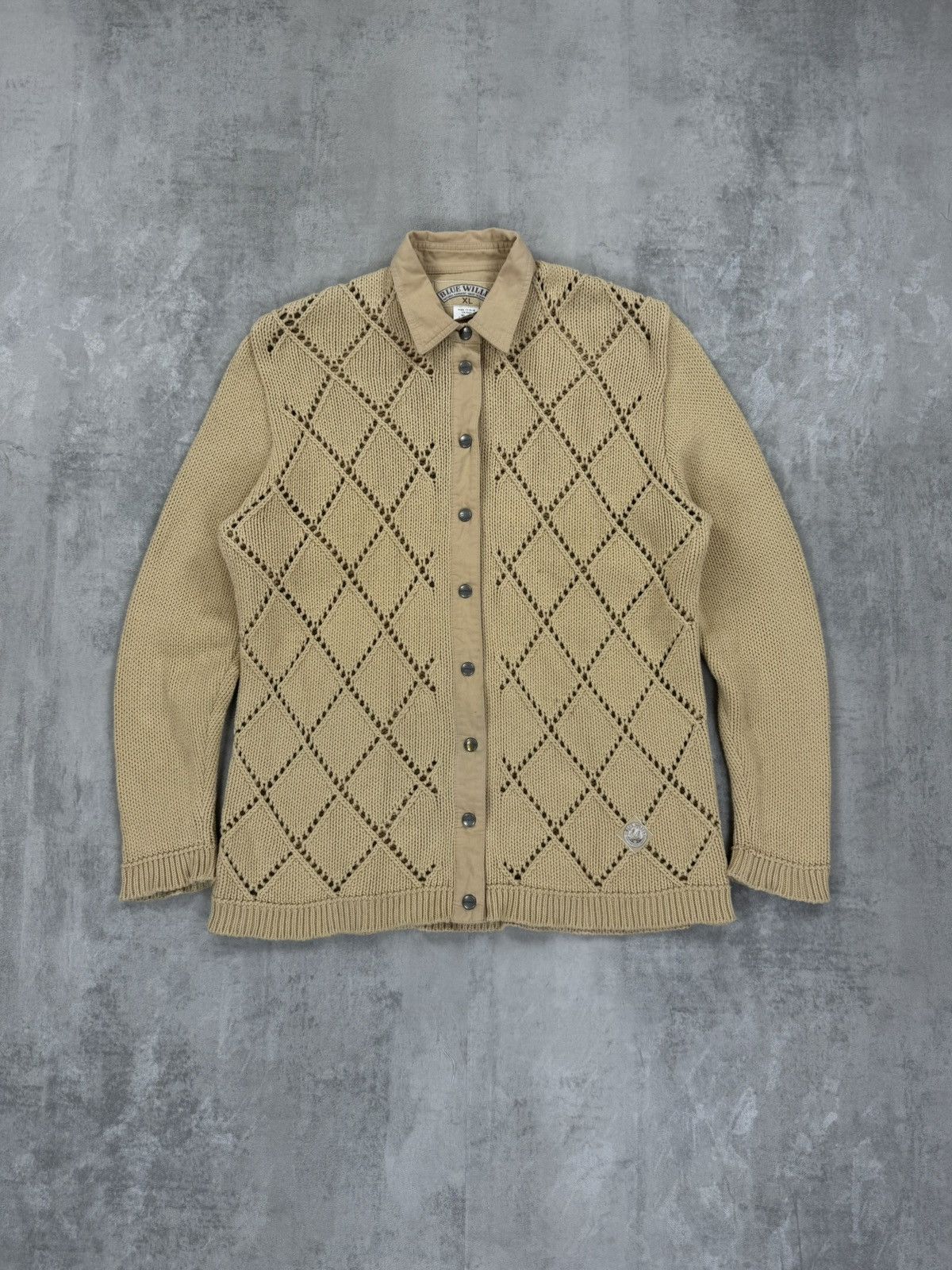 Designer BLUE WILLI’S Cardigan Blue Willis Laces size L-XL Size XL / US 12-14 / IT 48-50 - 3 Thumbnail