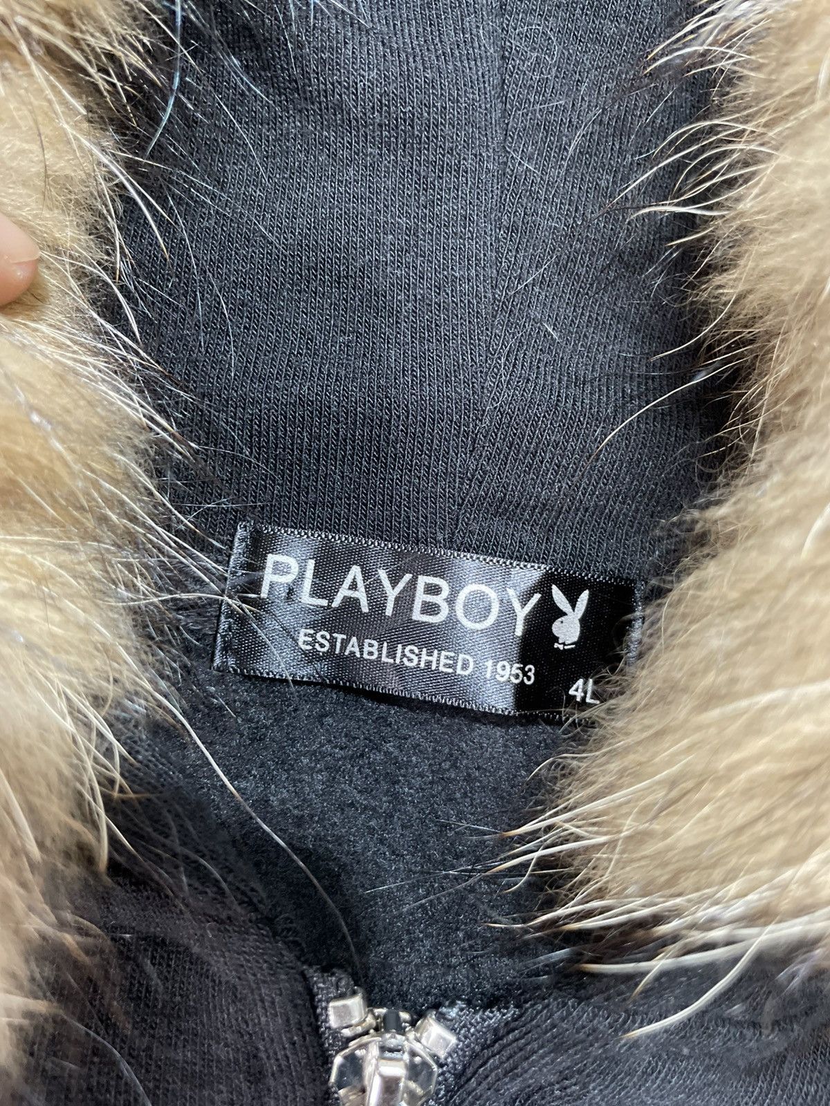Hysteric Glamour Vintage Playboy Zip Fur Hoodie ifsix lgb style Size US XL / EU 56 / 4 - 5 Thumbnail