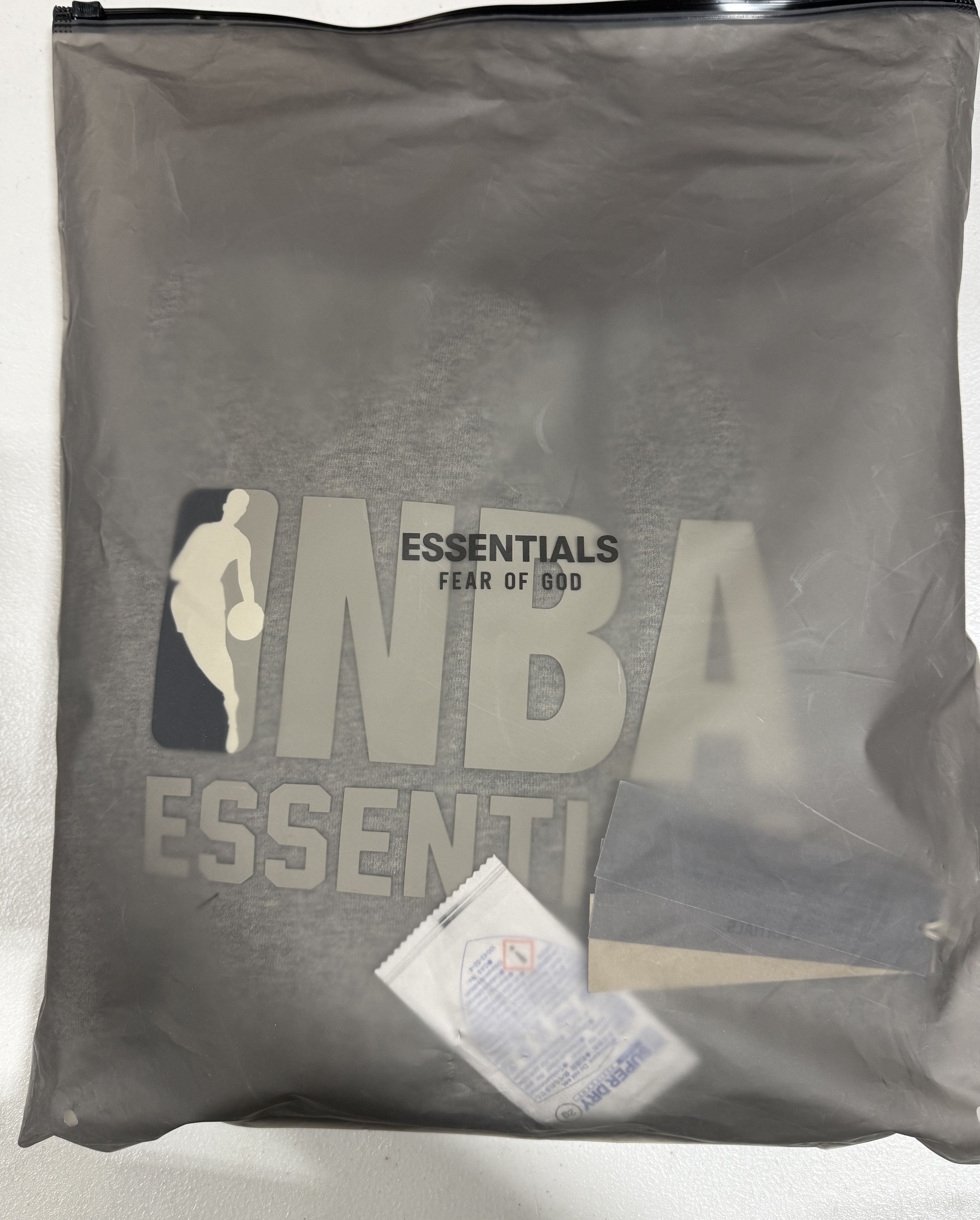 Fear of God × NBA Fear of God Essentials NBA Hoodie Warm Heather/Black XS Size US XS / EU 42 / 0 - 3 Thumbnail