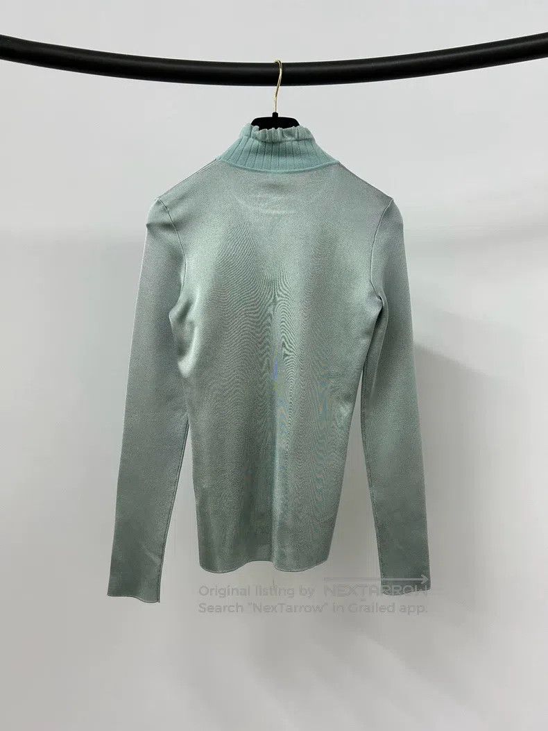 Hermes Hermes Lake Blue Lace Collar Knit Top Size XS / US 0-2 / IT 36-38 - 5 Thumbnail