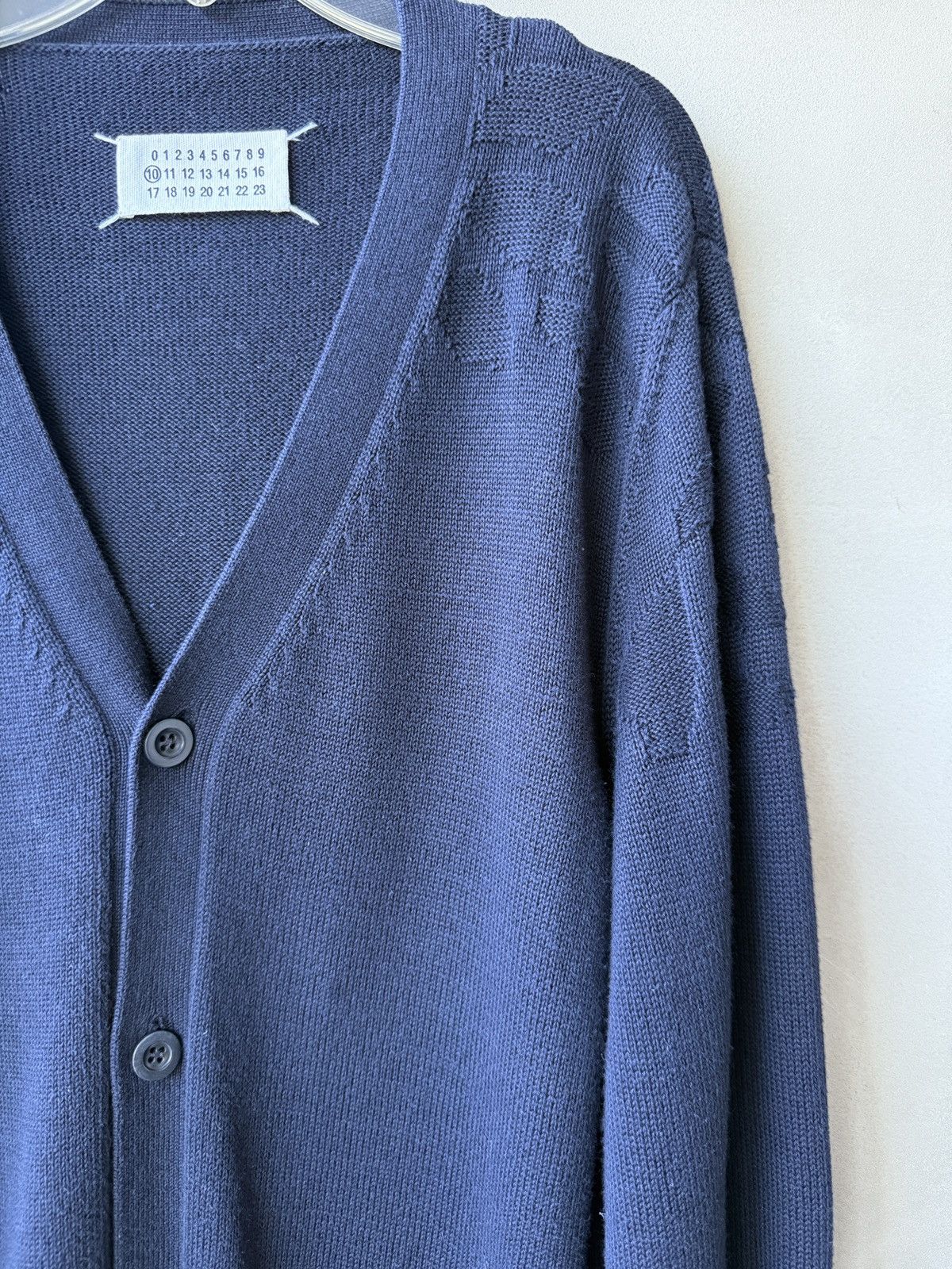 Maison Margiela Early MARTIN MARGIELA Line 10 Abstract Yoke Navy Cardigan Size US S / EU 44-46 / 1 - 2 Thumbnail