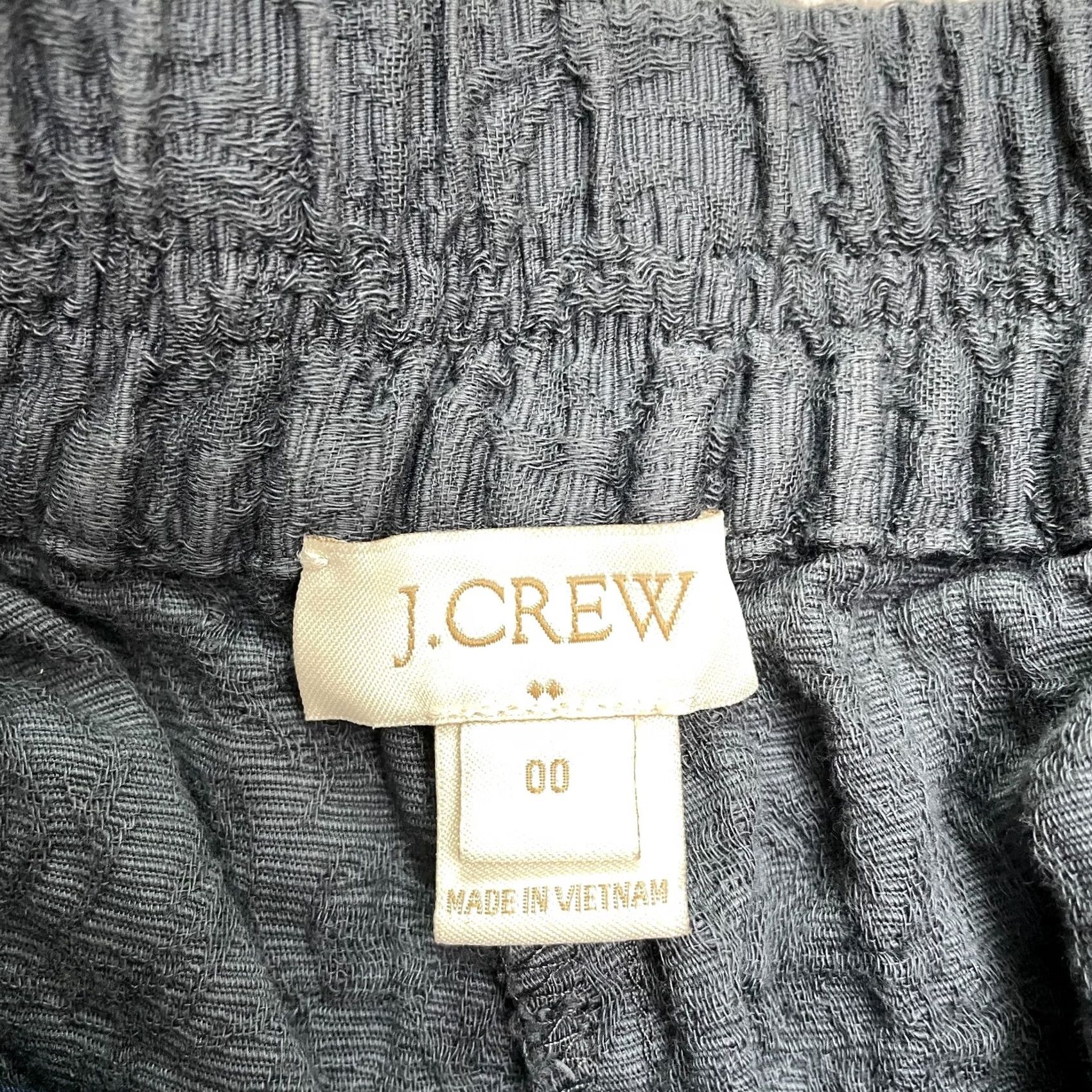 J.Crew J.CREW Jacquard Floral Embroidered Casual Shorts Womens 00 Gray Elastic Waist 3" Inseam Vintage No Size 24" / US 00 / IT 34 - 4 Thumbnail