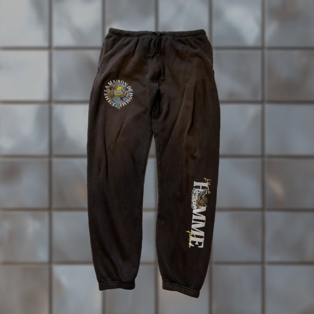 Vintage VINTAGE Homme Femme LA Maison Fleece Cherub Angel Graphic Jogger Sweatpants XL Brown Men Sweatpants XL Brown Angel Graphic Joggers Size US 36 / EU 52 - 1 Thumbnail