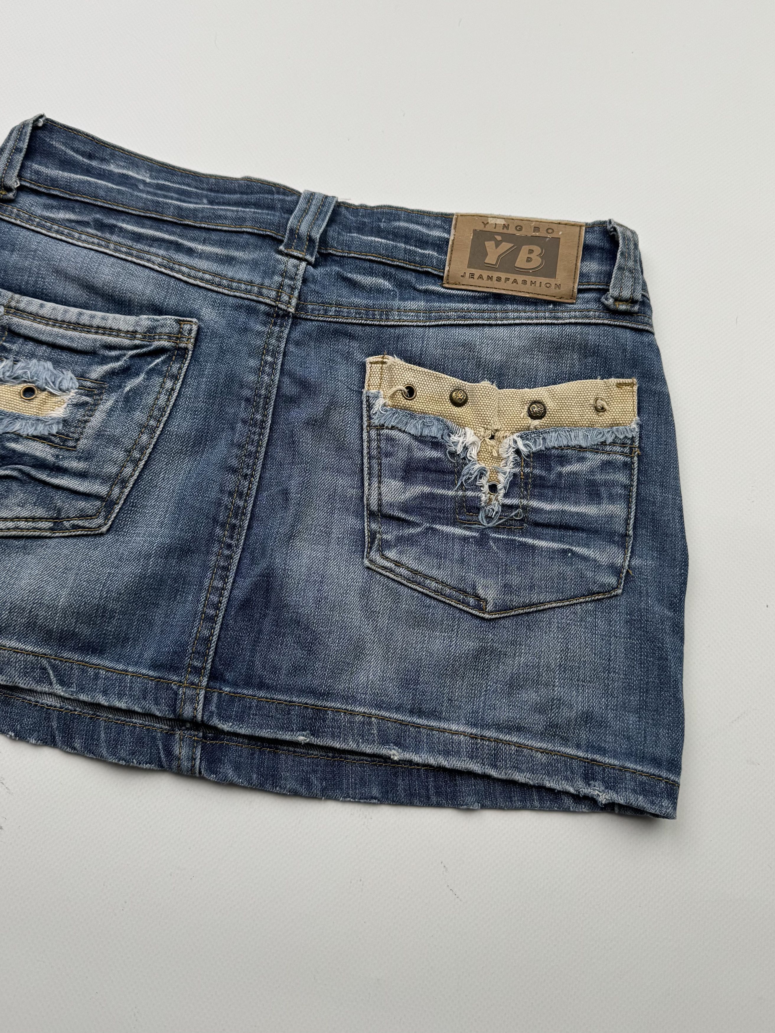 If Six Was Nine Vintage Mini Skirt B708(V376)E2 Size 27" / US 4 / IT 40 - 6 Thumbnail
