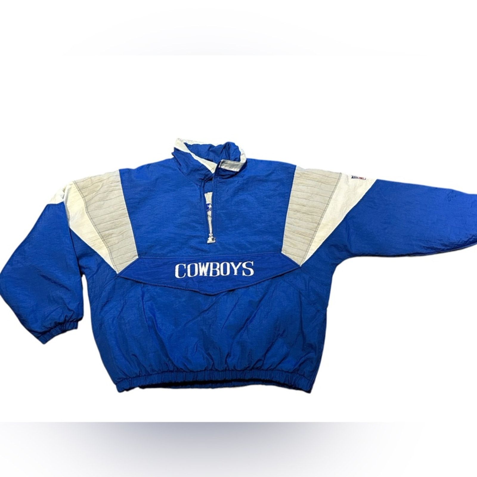 Starter Starter Dallas Cowboys Insulated Quarter Zip JacketLogos XXL Size US XXL / EU 58 / 5 - 5 Thumbnail