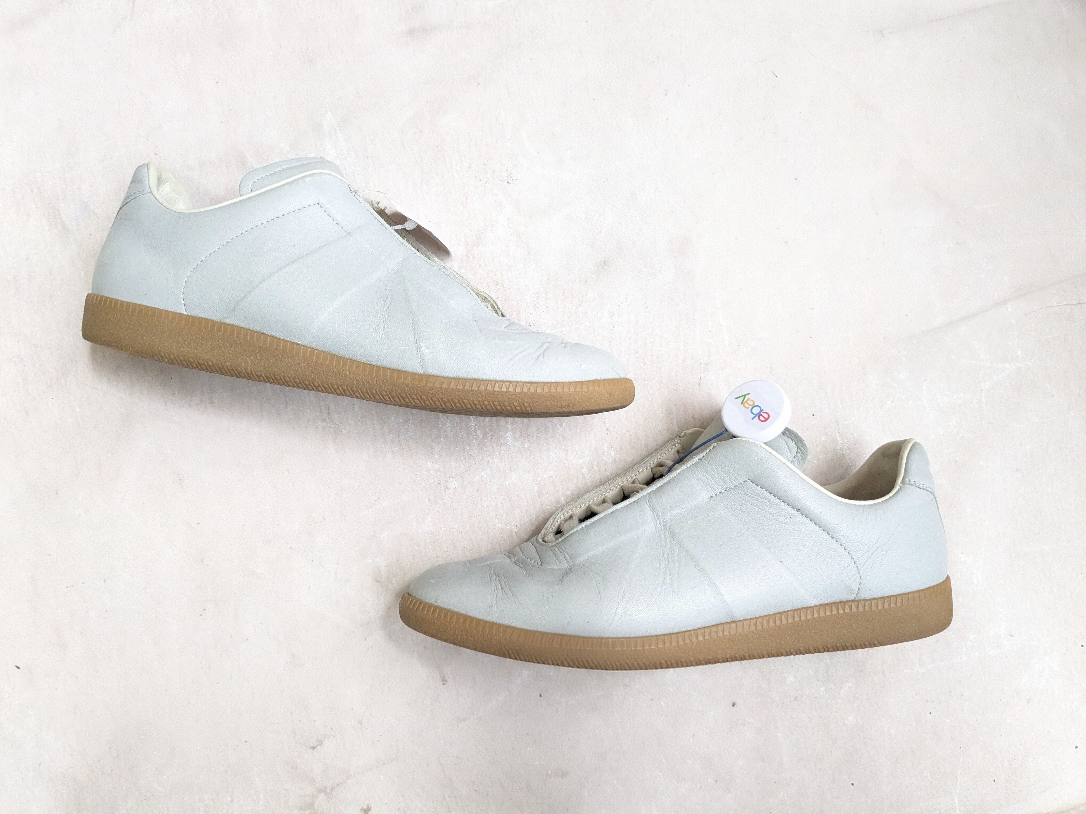 Maison Margiela Maison Margiela GAT Replica Gray 10 43 Leather Seamless Size US 10 / EU 43 - 1 Thumbnail