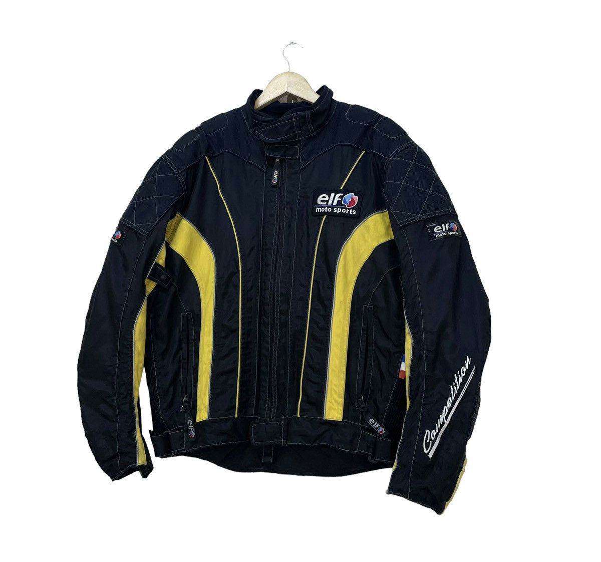 YELLOW CORN 💥Racing Team Elf Competition Motorcycle Biker Jacket Size US M / EU 48-50 / 2 - 5 Thumbnail