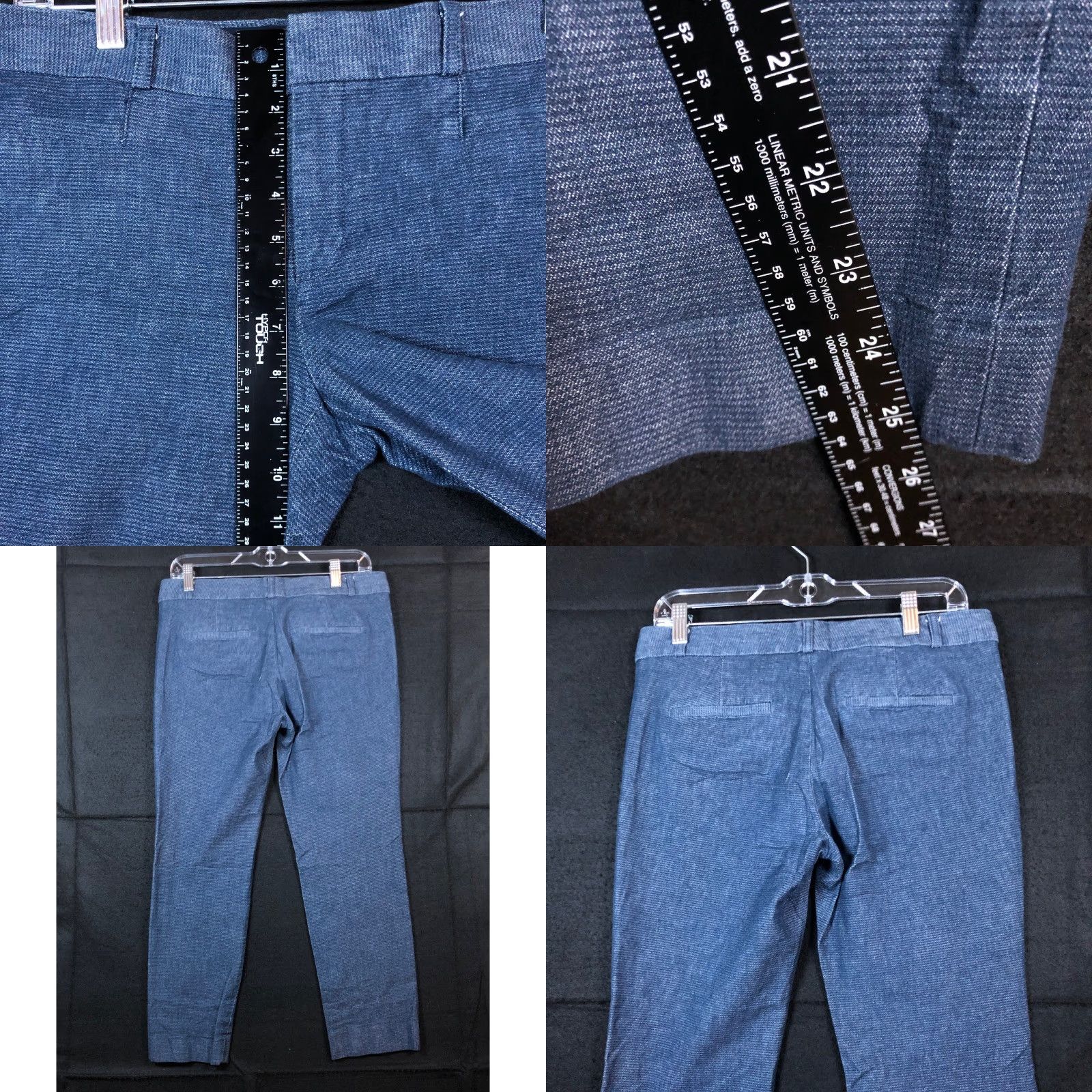 Banana Republic Banana Republic Pants Blue Mid Rise Sloan Fit Cropped Ankle Stretch 8 Womens Casual Office Workwear Womens 8 Blue Size 30" / US 8 / IT 44 - 8 Thumbnail