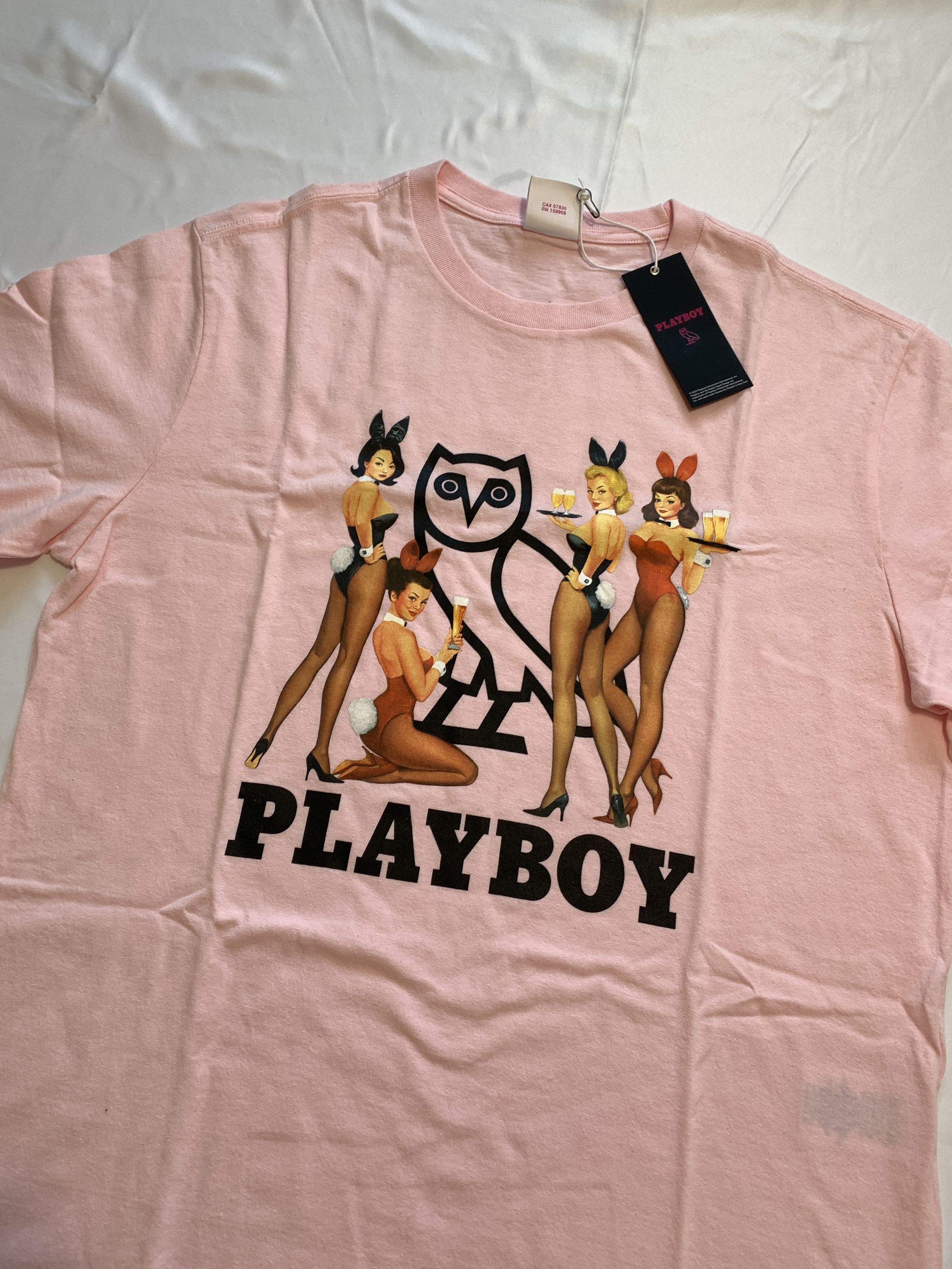 Drake OVO X PLAYBOY PINK OG BUNNY T-SHIRT - Medium Size US M / EU 48-50 / 2 - 6 Thumbnail