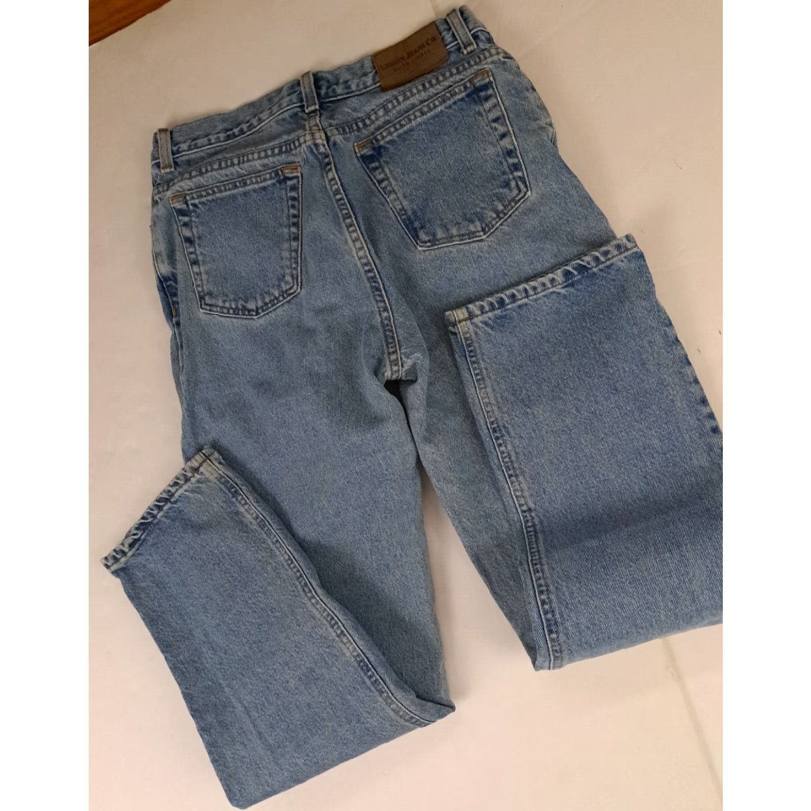 Ralph Lauren Lauren Jeans Co. Jeans Women Size 10 Blue Dark Straight 30" Waist 29.5" Inseam Ralph Lauren Size 32" / US 10 / IT 46 - 5 Thumbnail