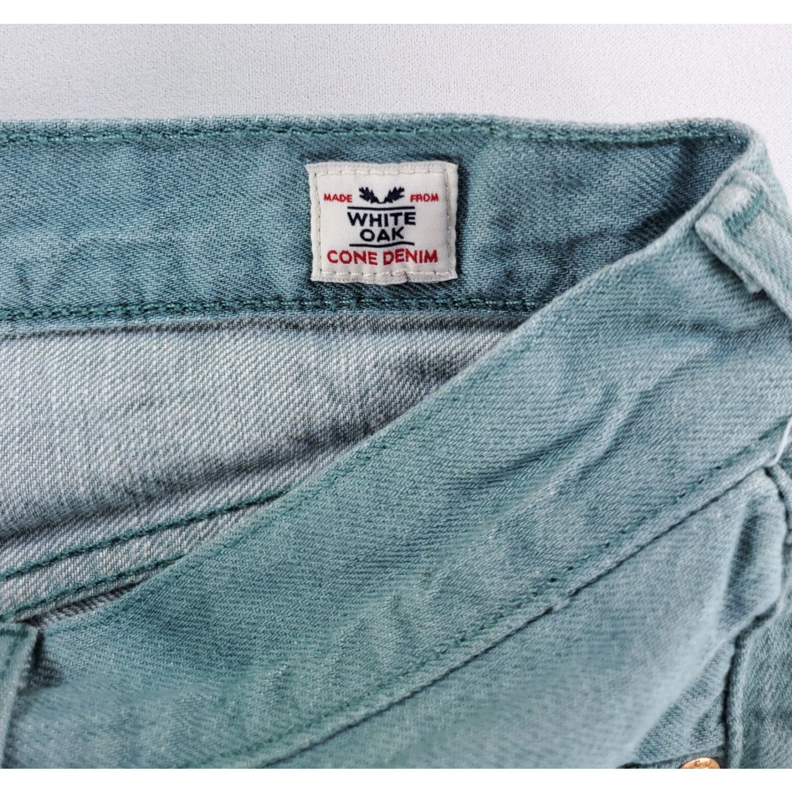 Levi's Levi's 501 Jeans Green Mens 34 x 30 Straight Denim Regular 28 Inseam White Oak Cone Denim Size US 34 / EU 50 - 3 Thumbnail