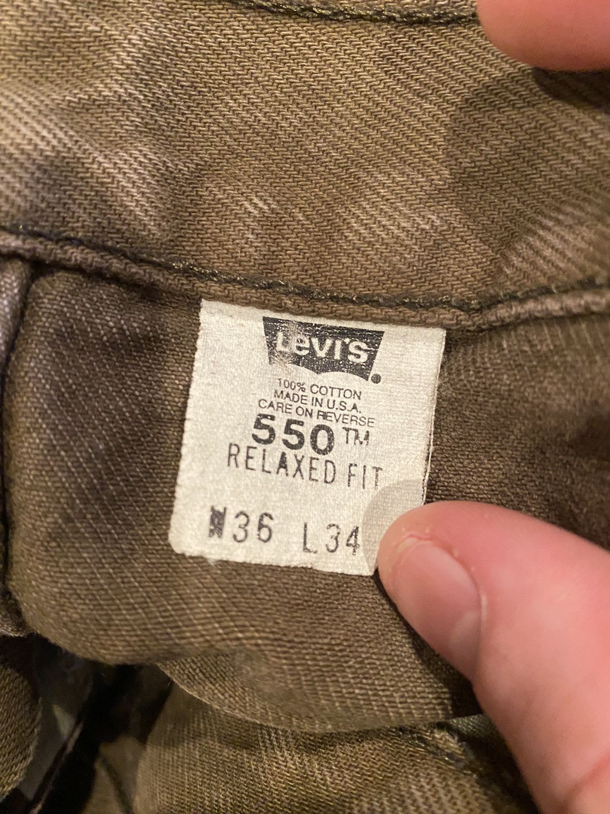 Levi's Vintage Clothing Levis 550 Relaxed Fit Size US 36 / EU 52 - 5 Thumbnail
