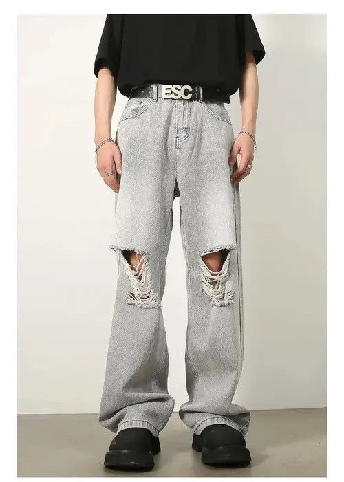 Baggy Ripped Denim Jeans