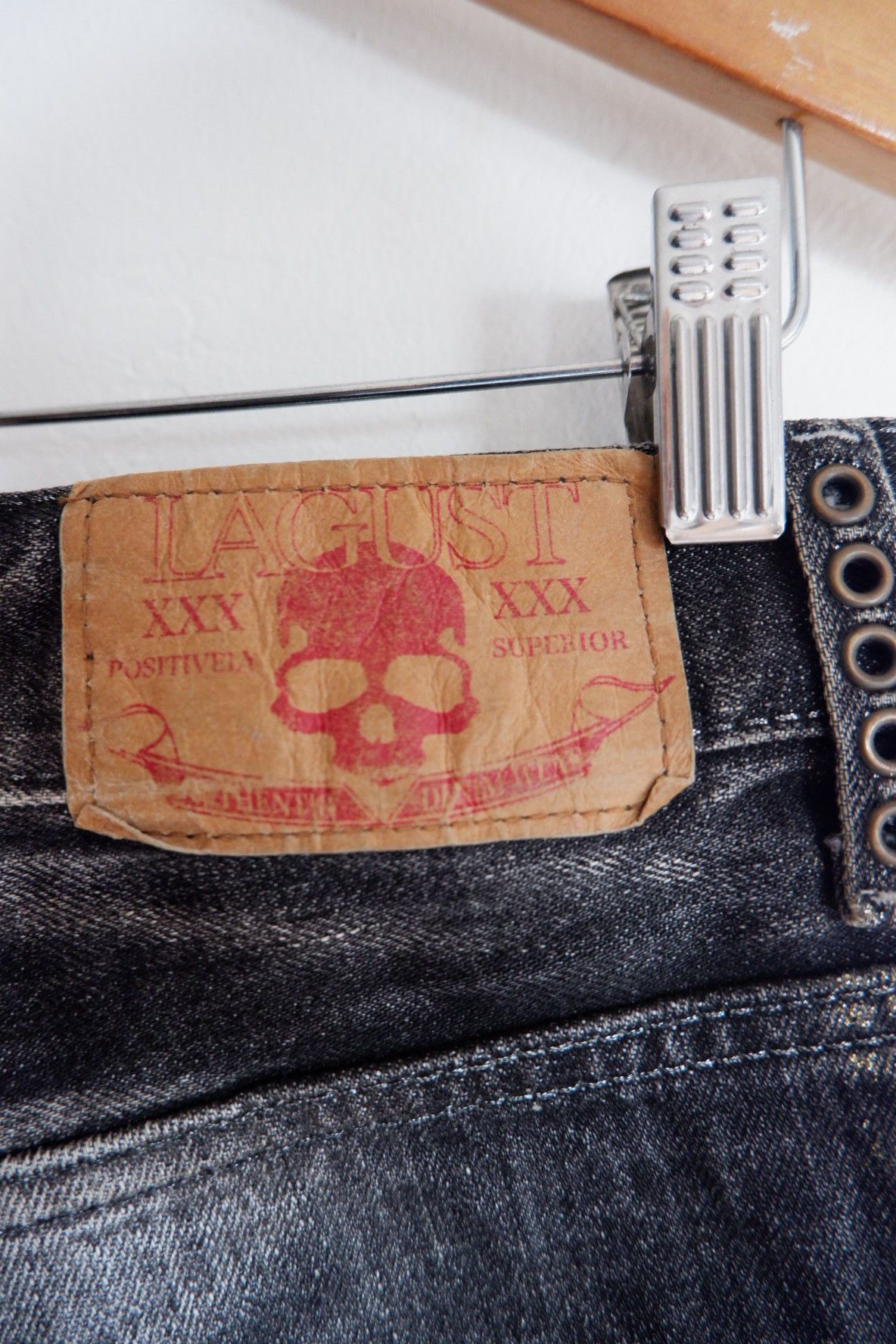 Tornado Mart Vintage Lagust Glitter Flare Jeans- Vkei Style Size US 28 / EU 44 - 9 Thumbnail