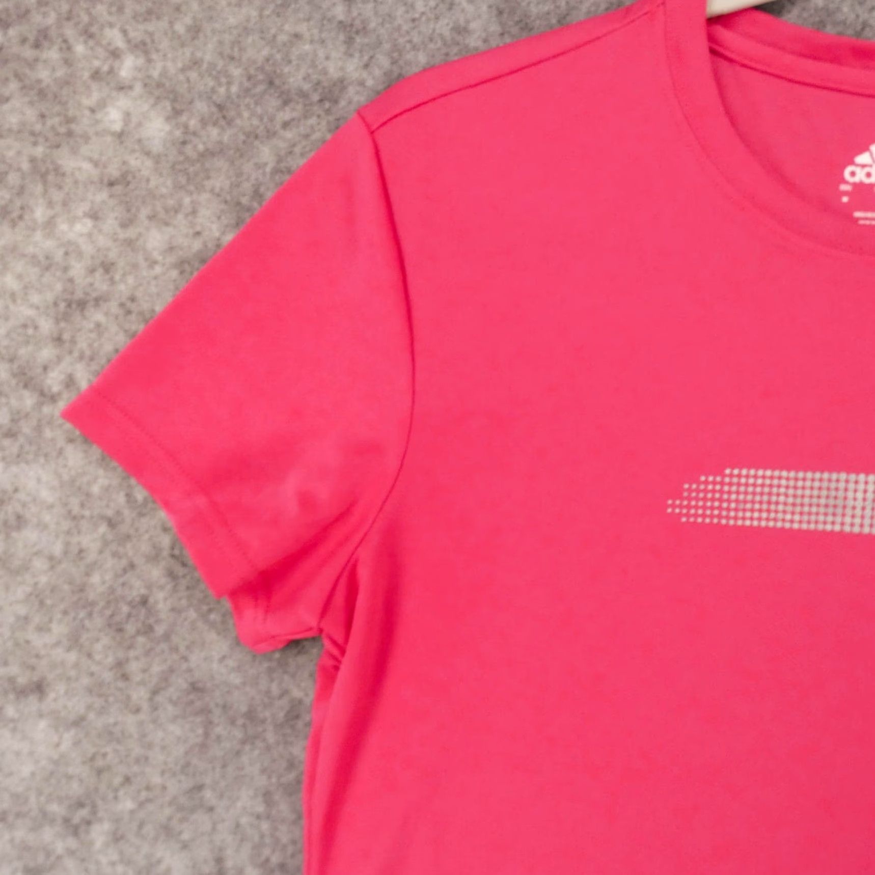 Adidas Adidas Shirt Womens Medium Short Sleeve Pullover Tee Pink Logo Ladies Size M / US 6-8 / IT 42-44 - 3 Thumbnail