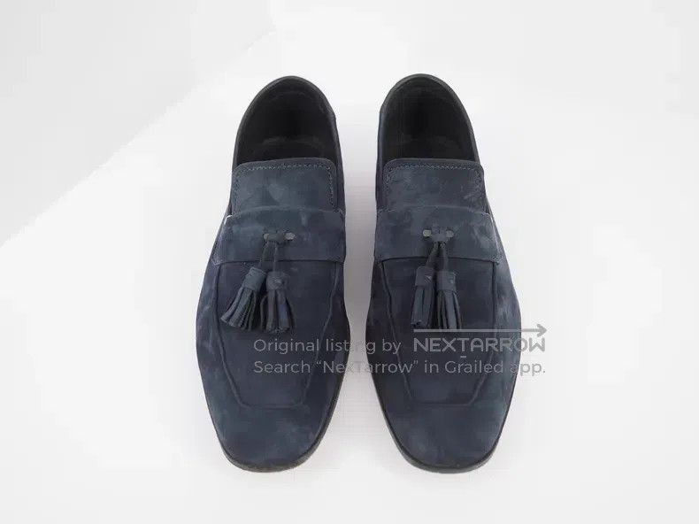 Berluti Berluti Navy Suede Loafers Size US 7 / EU 40 - 2 Thumbnail