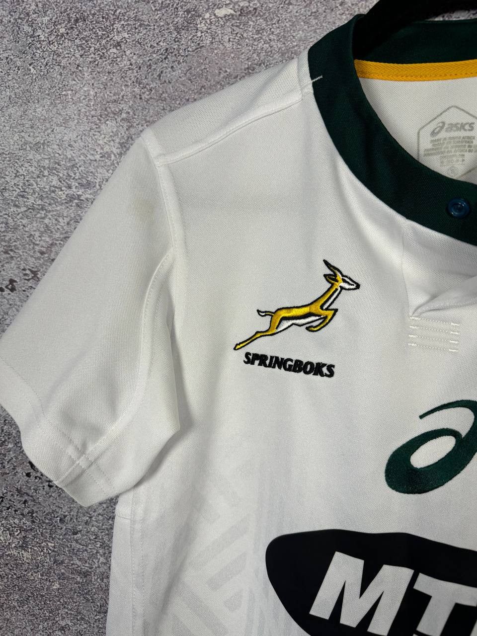 Asics 2018 South African Springboks Rugby Union Away Jersey Size US S / EU 44-46 / 1 - 6 Thumbnail