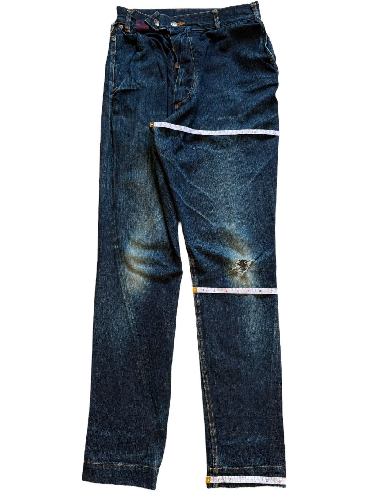 Vivienne Westwood Vivienne Westwood Asymmetric Drunken Alcoholic Jeans Size US 29 - 15 Thumbnail
