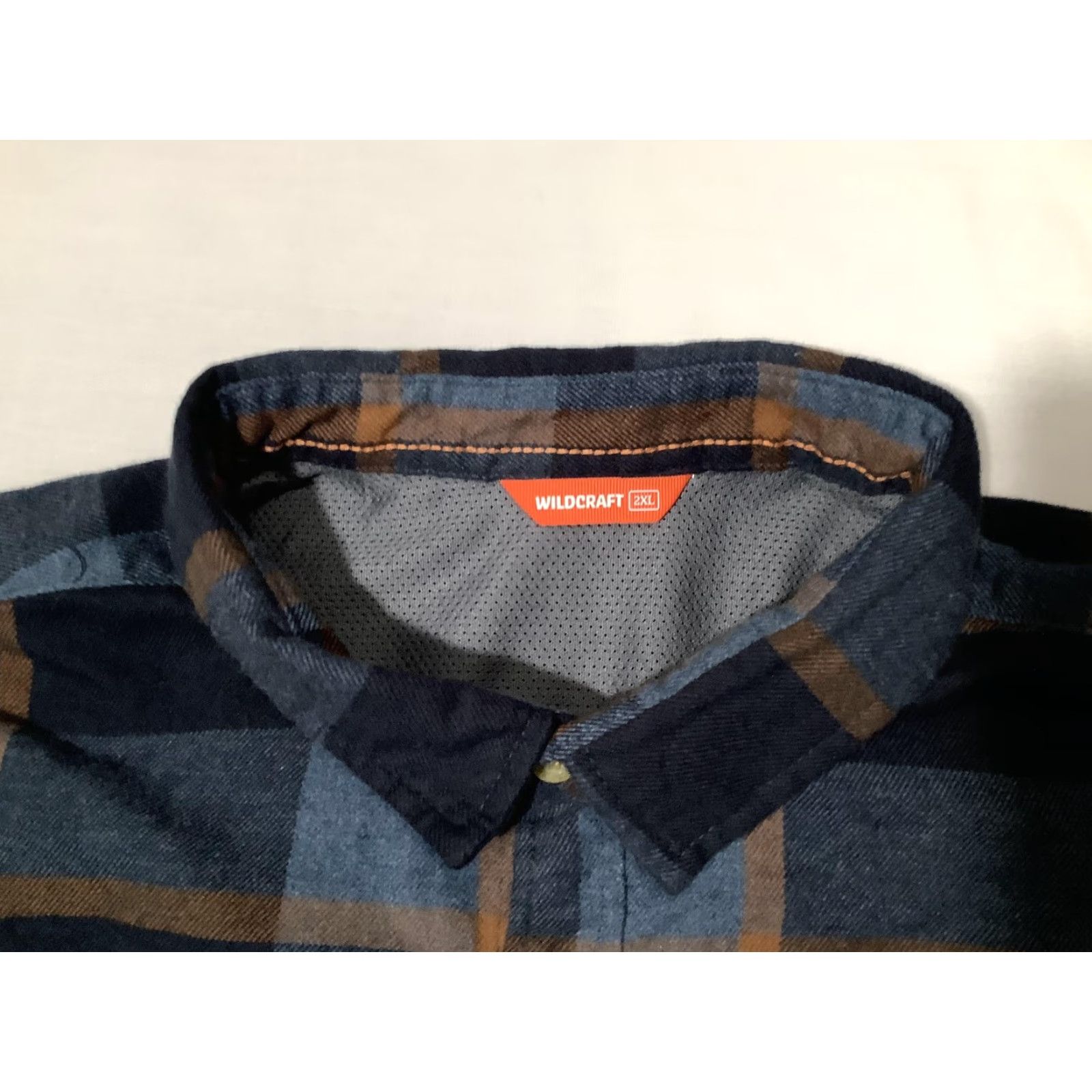 Vintage Wildcraft Shirt Mens 2XL Blue Brown Plaid Button Front Long Sleeve Cotton Size US XXL / EU 58 / 5 - 6 Thumbnail