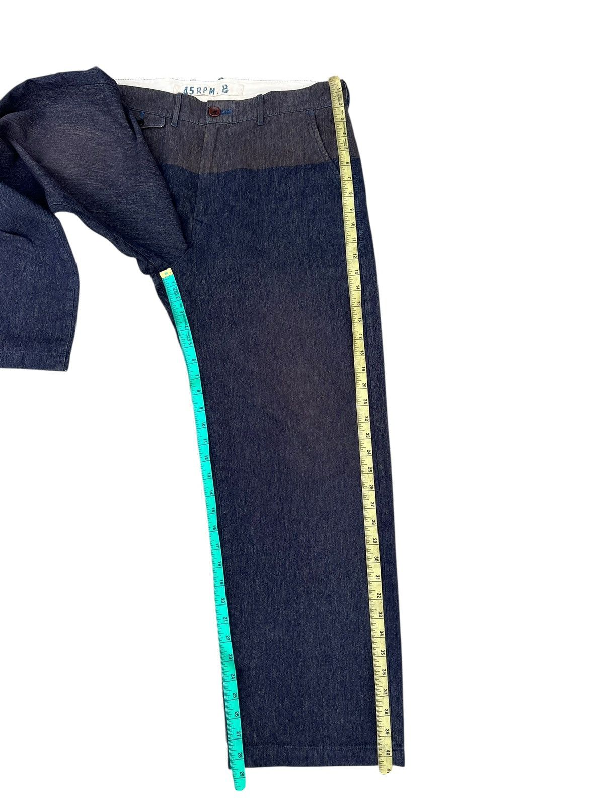 45rpm 45rpm Japan Fade Distressed Loose Trouser Chinos Pant Size US 35 - 6 Thumbnail