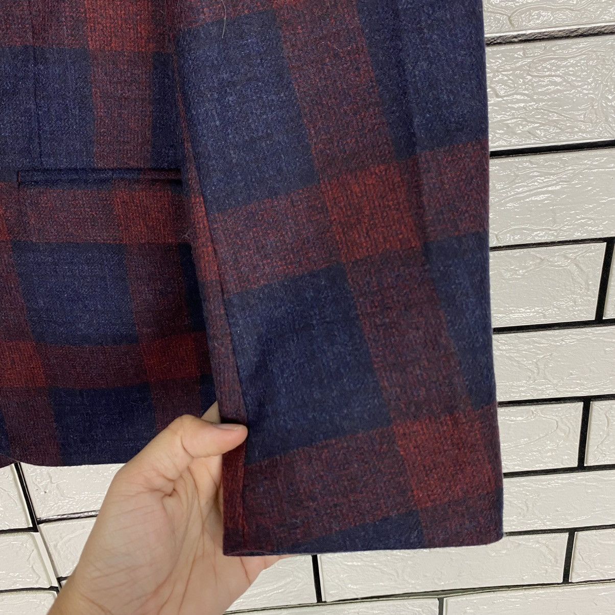 Gucci 🔥VINTAGE COATS JACKET GUCCI TARTAN DESIGN DOUBLE BREAST Size US S / EU 44-46 / 1 - 17 Thumbnail