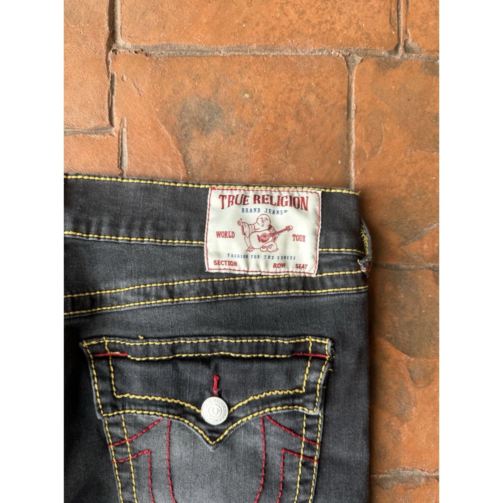 True Religion True Religion Geno Relaxed Slim Denim Jeans Men's 36 Black 5-Pocket Pockets Logo Slim Straight Regular Size 36 Mens Jeans Size US 36 / EU 52 - 5 Thumbnail