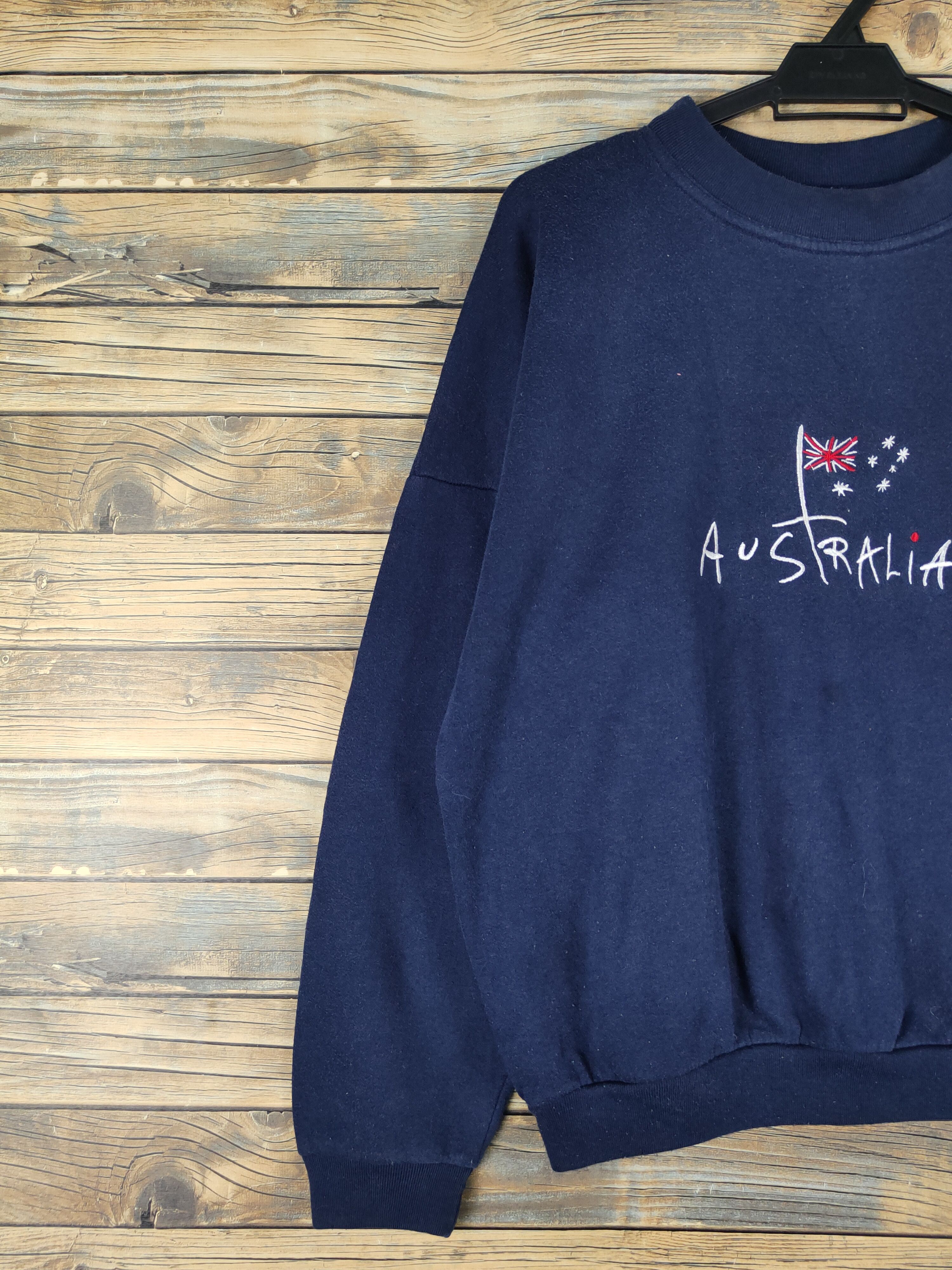 Vintage Austwin vintage australia Navy Sweatshirts #W1169 Size US M / EU 48-50 / 2 - 4 Thumbnail