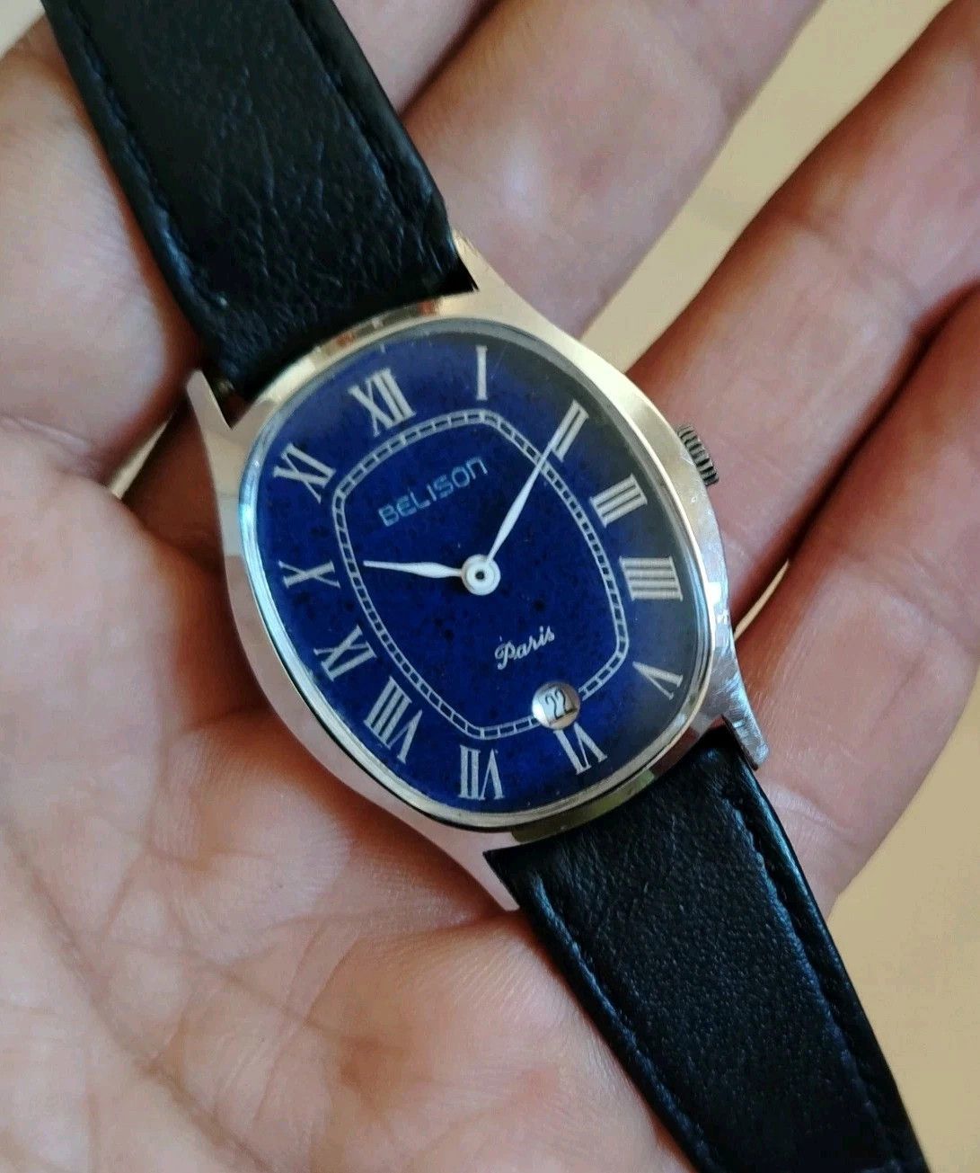 Vintage Vintage BELISON Paris Wristwatch Roman Numerals 70s Size ONE SIZE - 5 Thumbnail