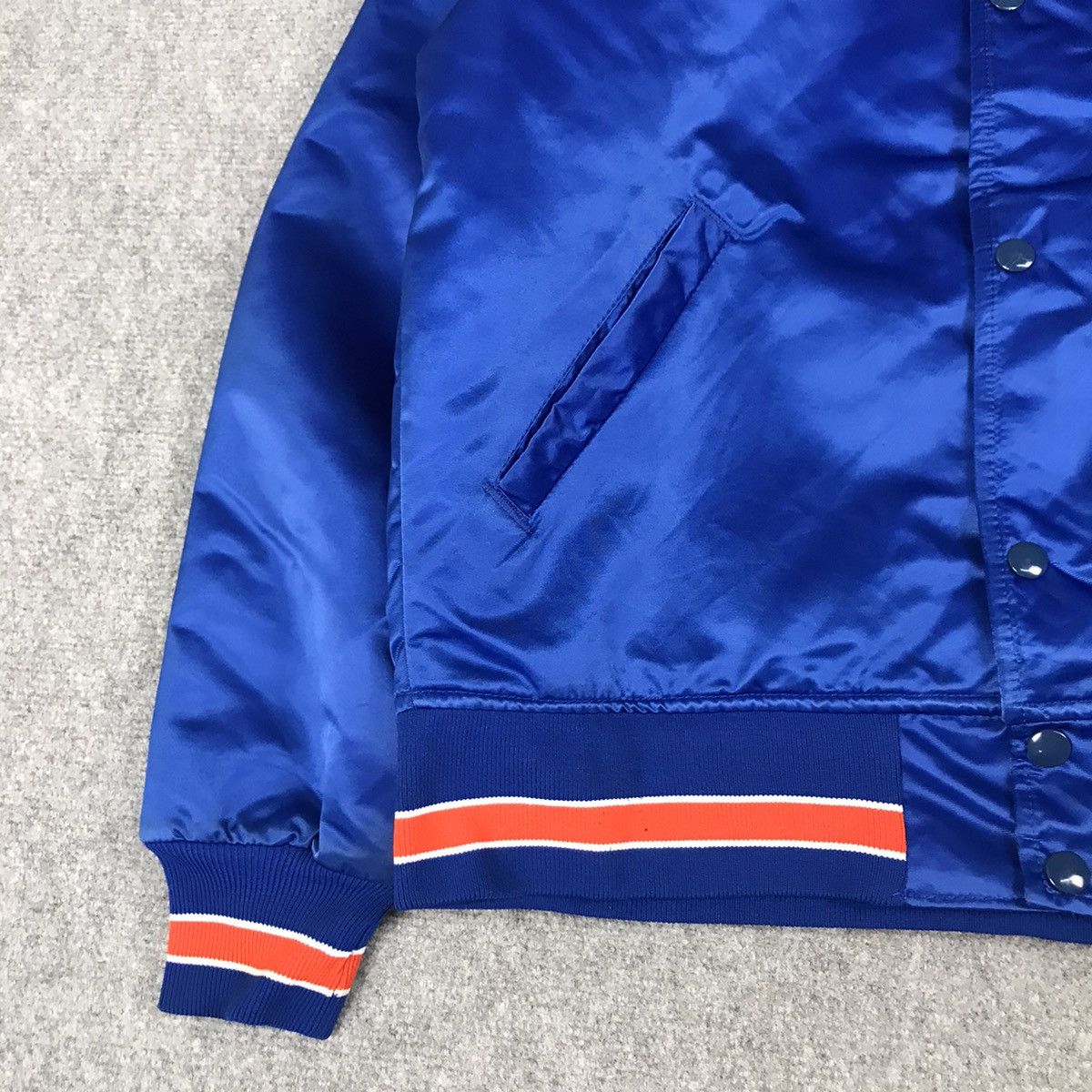 MLB × Starter × Vintage STARTER NEW YORK METS BOMBER SNAP BUTTON SIGNATURE JACKET Size US S / EU 44-46 / 1 - 3 Thumbnail