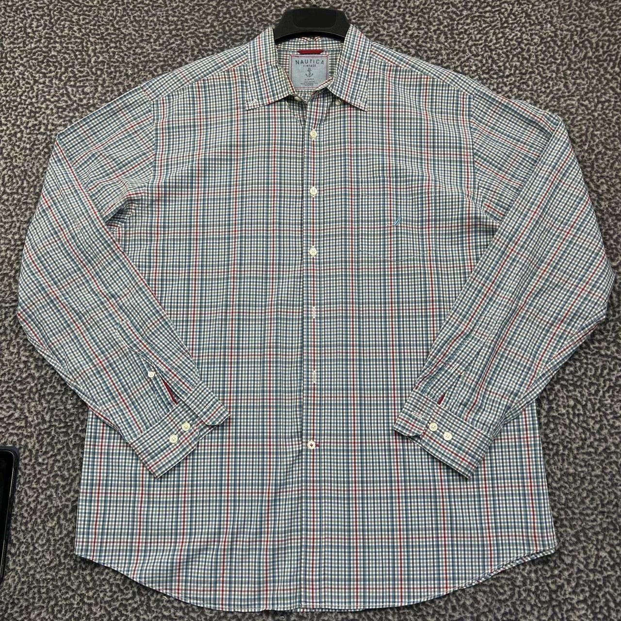 Nautica Vintage Nautica Button Down Shirt Men Plaid Cotton XL Size US XL / EU 56 / 4 - 1 Thumbnail