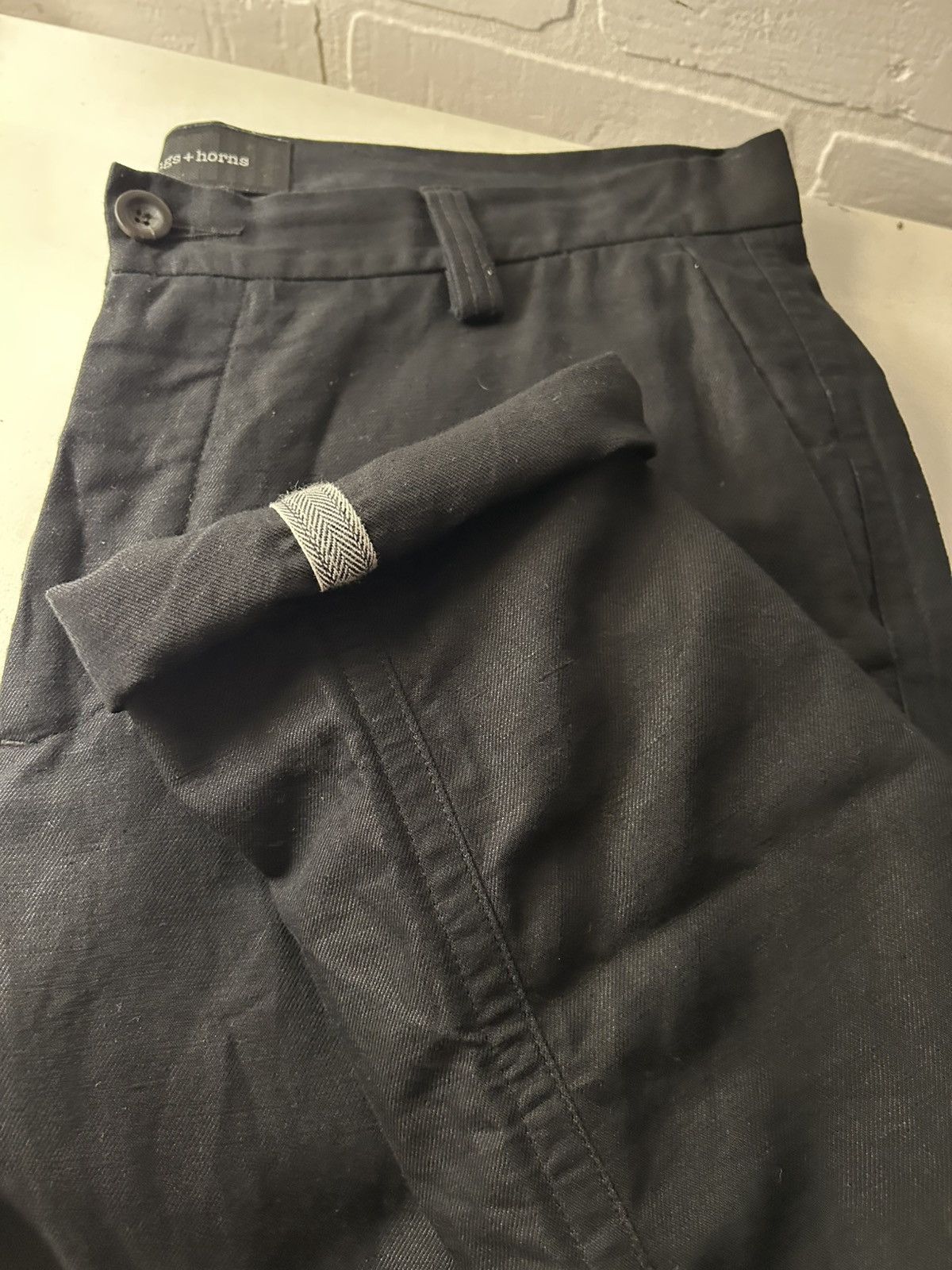 Wings + Horns Wings + Horns Linen Pants Size US 34 / EU 50 - 5 Thumbnail