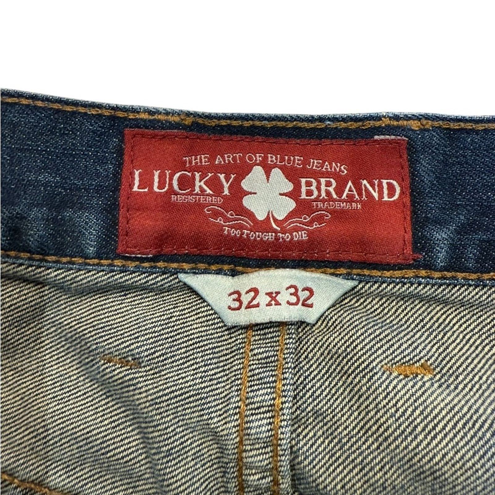 Lucky Brand Lucky Brand 181 Relaxed Straight Jeans Mens Size 32 x 32 Size US 32 / EU 48 - 4 Thumbnail