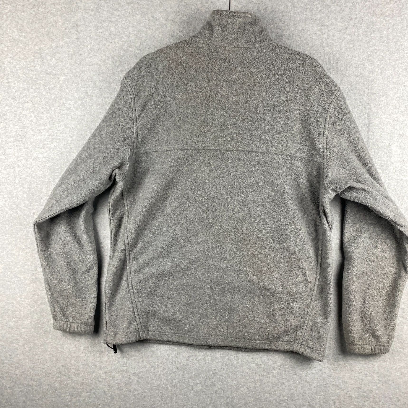Vintage Columbia Jacket Mens L Gray Fleece Full Zip Casual Windbreaker Regular Fit Front Pockets Logo All Seasons Size US L / EU 52-54 / 3 - 3 Thumbnail