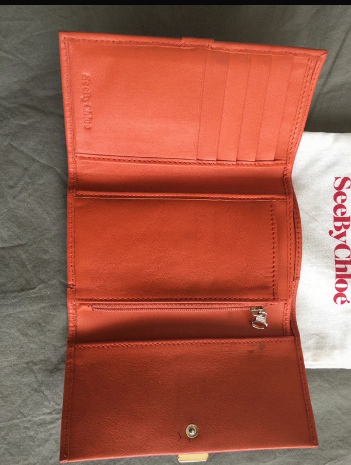 See by Chloe See by Chloé Wallet – Long Orange Leather – Great Cond. Size ONE SIZE - 6 Thumbnail