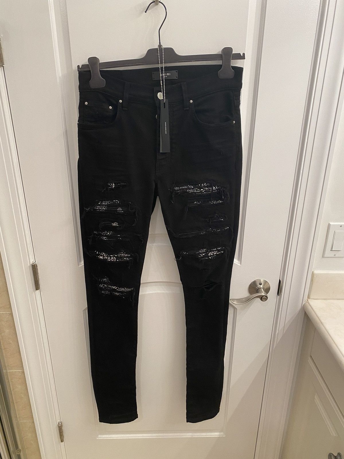 Amiri Thrasher Bandana Patch Jeans