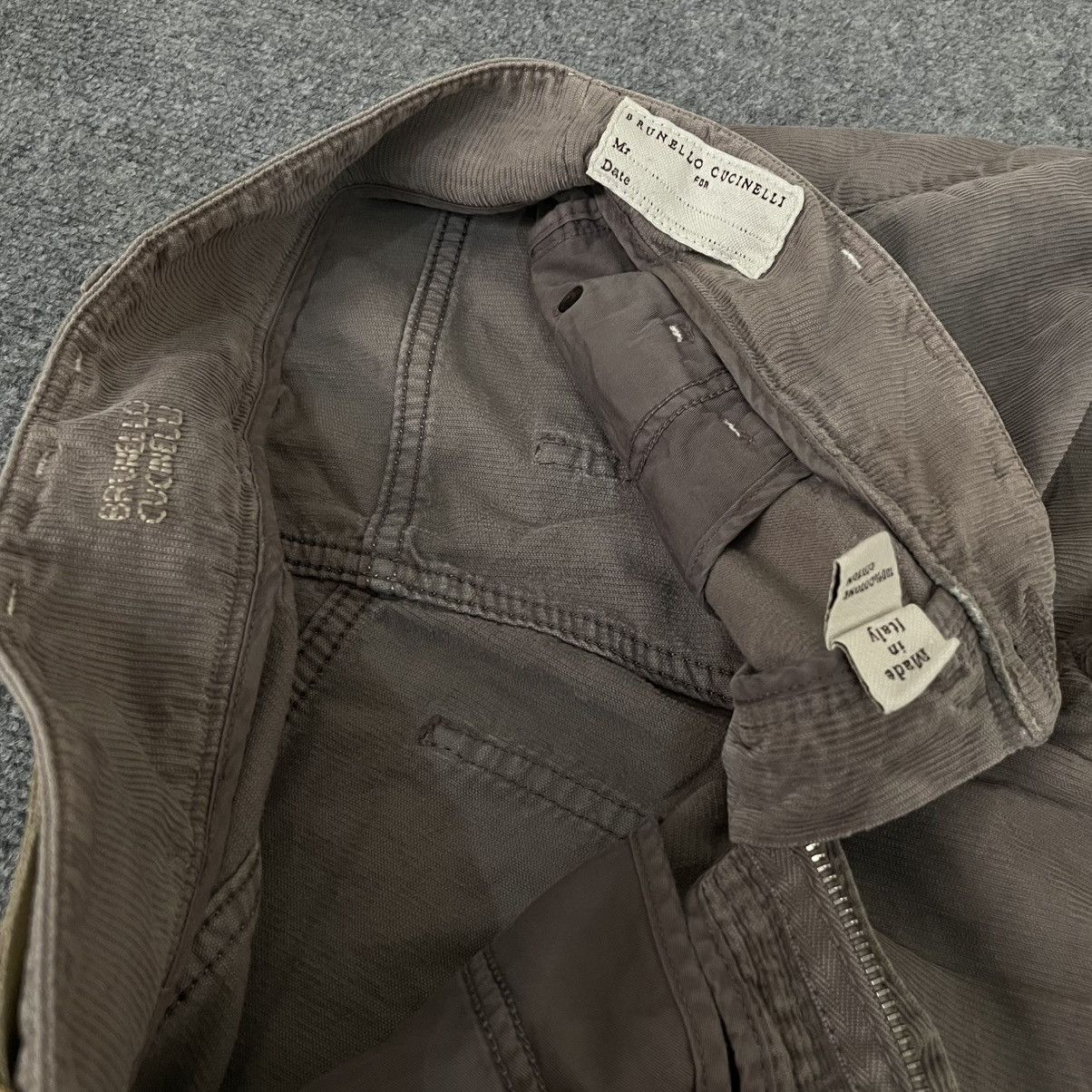 Brunello Cucinelli Brunello Cucinelli Corduroy Motorcycle Pants Luxury Slim Fit Size 27" / US 4 / IT 40 - 6 Thumbnail