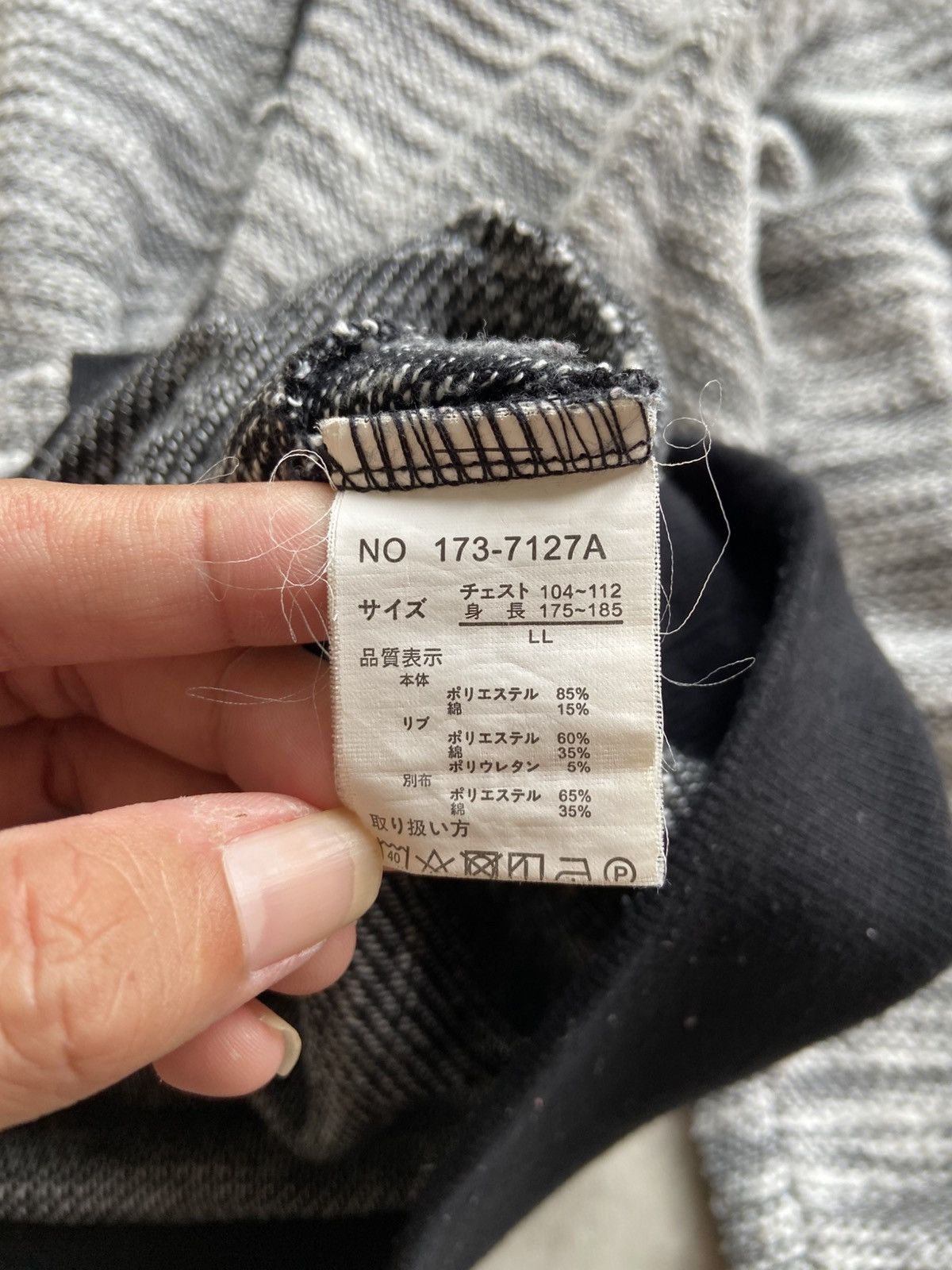 If Six Was Nine × In The Attic × Le Grande Bleu (L.G.B.) In The Attic Homme Grey Black Double Layer Bomber Hoodie Size US L / EU 52-54 / 3 - 14 Thumbnail