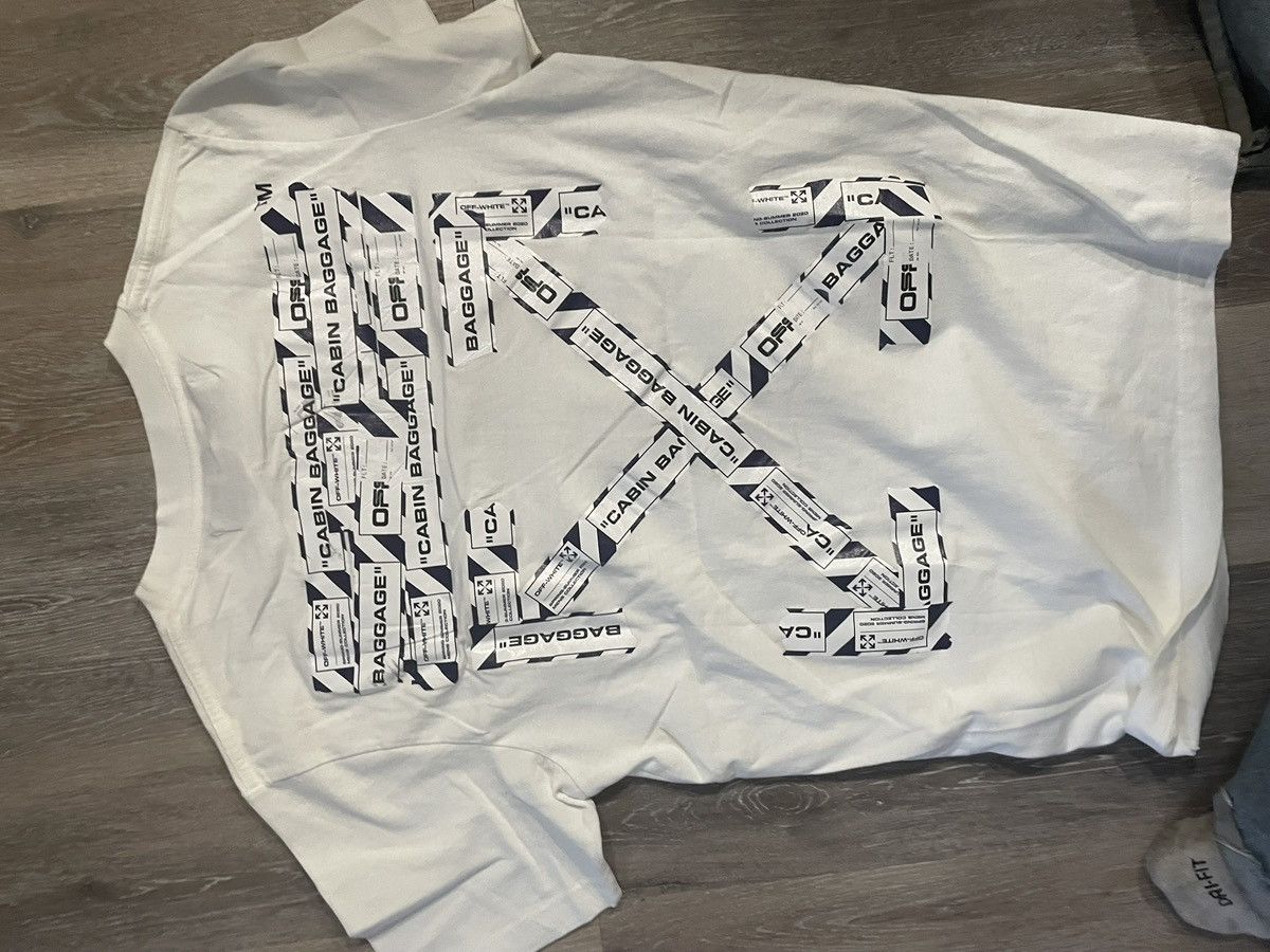 Off-White OFF WHITE “tape” design o. the back white size M Size US M / EU 48-50 / 2 - 2 Thumbnail