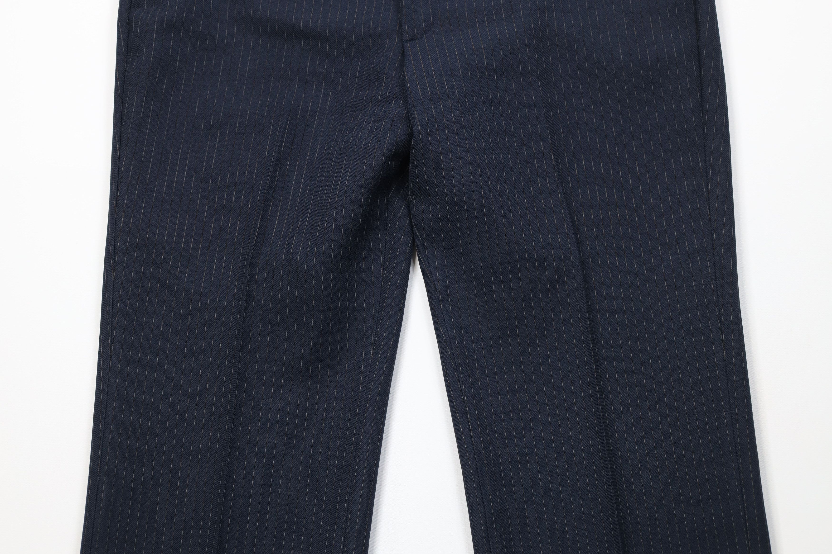 Vintage Vintage 70s Streetwear Pinstriped Wide Leg Chino Pants USA Size US 34 / EU 50 - 3 Thumbnail