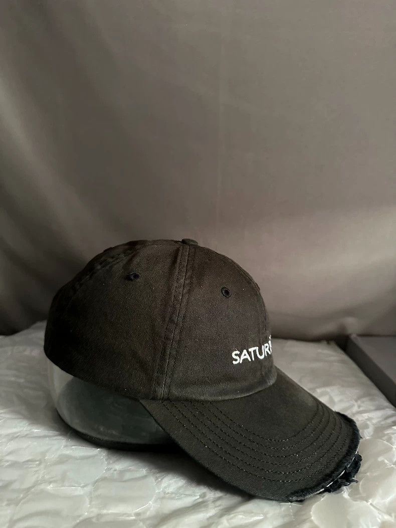 Vetements Vetements 18Aw Saturday distressed Saturday baseball cap Size ONE SIZE - 2 Thumbnail