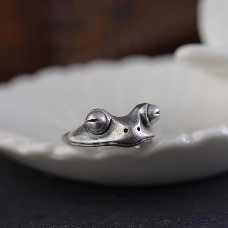 Jewelry Hip Hop Punk Frog Animal Rings Size ONE SIZE - 1 Thumbnail