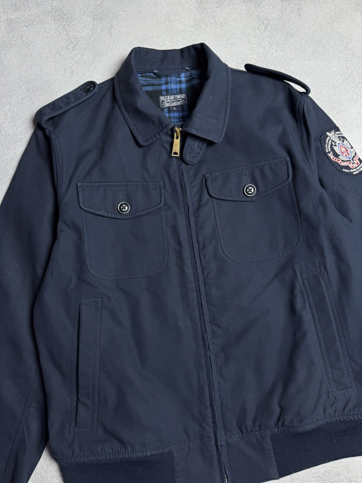 Polo Ralph Lauren Polo Jeans Company Cotton Bomber Jacket Size US L / EU 52-54 / 3 - 3 Thumbnail