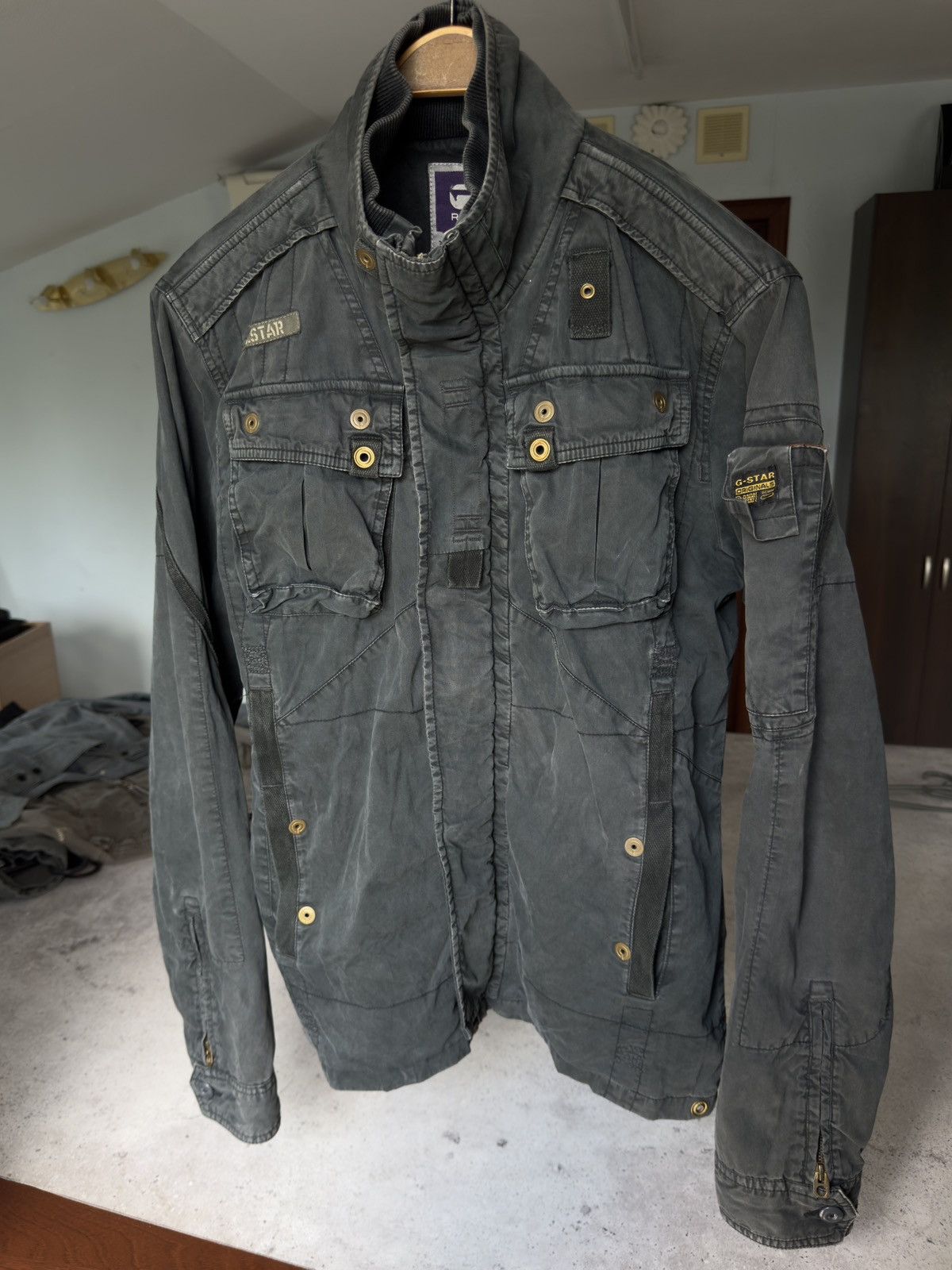 G-Star G-Star Raw Vintage Cargo Military Jacket Size US L / EU 52-54 / 3 - 2 Thumbnail