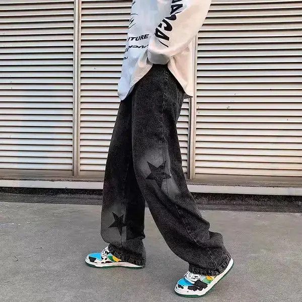 Japanese Brand VIBE Vintage Wash Distressed Star Jeans Size US 32 / EU 48 - 7 Thumbnail