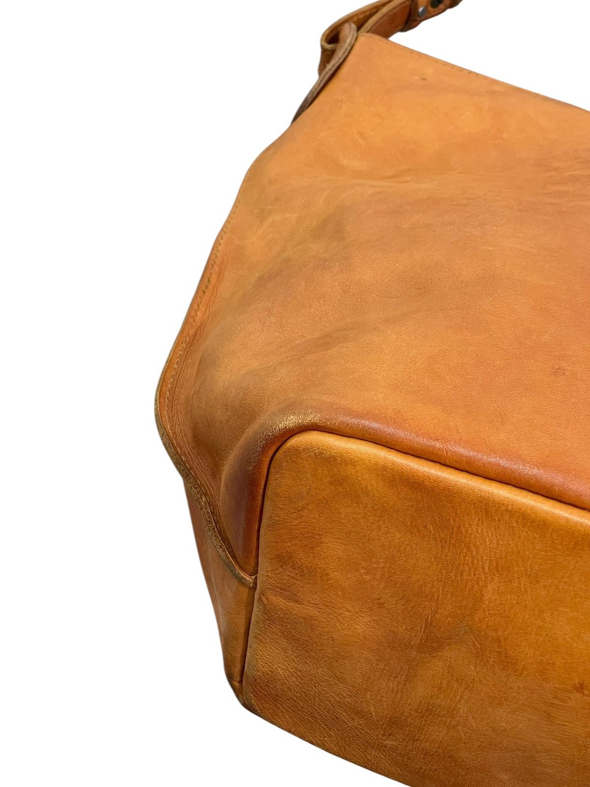 Leather Full Leather Patina Unknown Handmade Shoulder Bag 7🟩 Size ONE SIZE - 12 Thumbnail