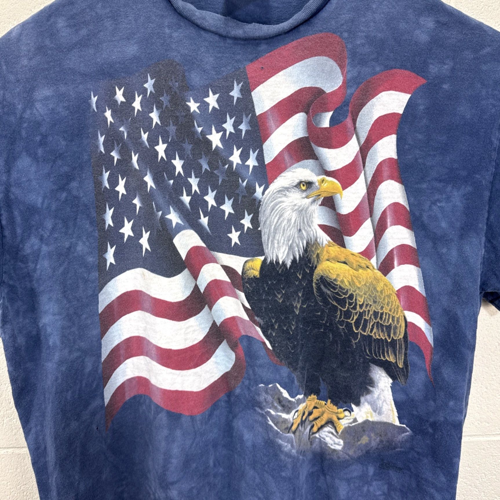 The Mountain VINTAGE The Mountain T Shirt 2XL Bald Eagle American Flag Patriotic Tie Dye USA Mens Size US XXL / EU 58 / 5 - 2 Thumbnail