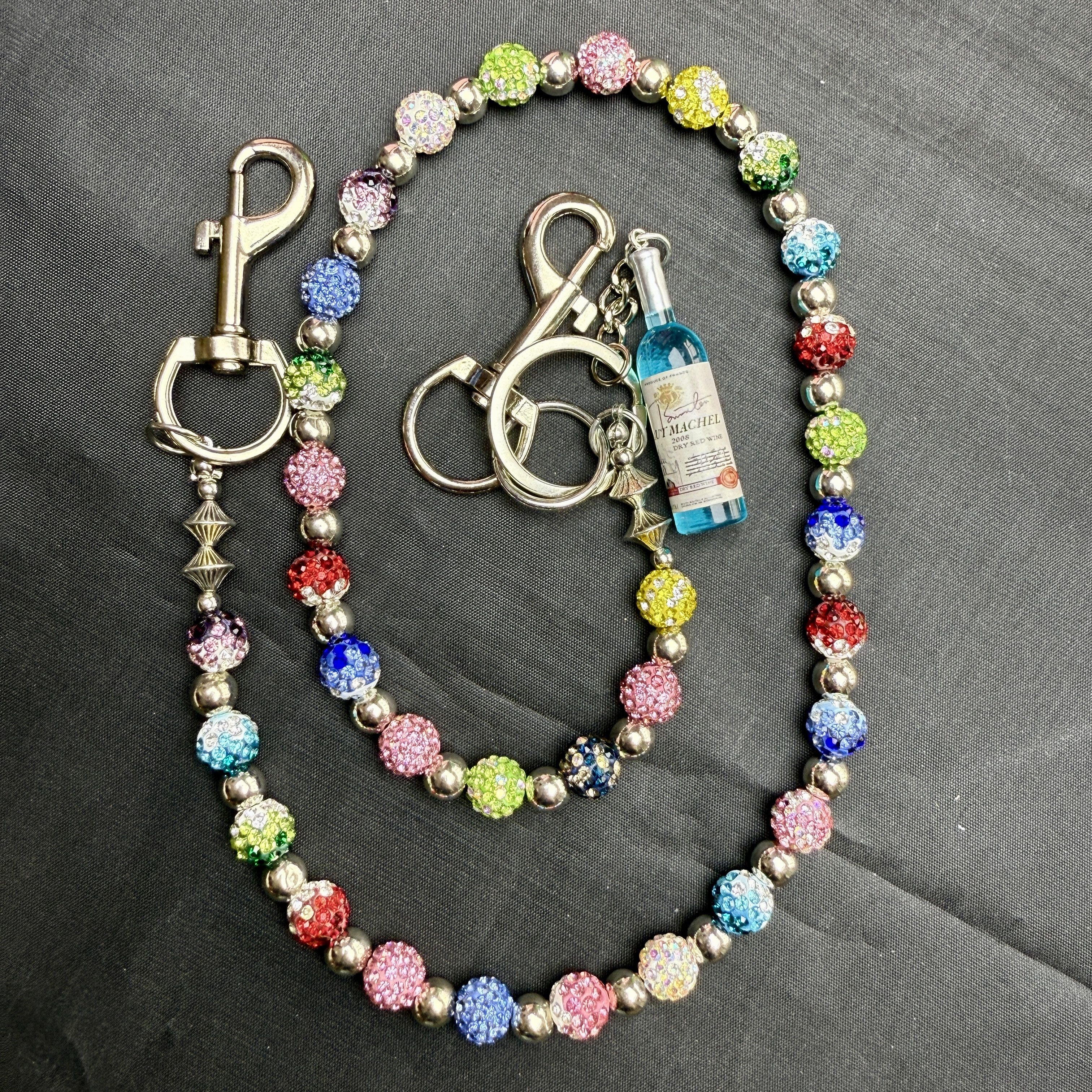 Japanese Brand × Jewelry Multi-Color Pants Chain with Sparkling Pearls Size ONE SIZE - 4 Thumbnail