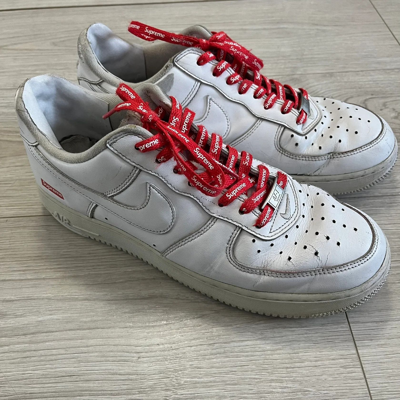 Nike × Supreme supreme air force 1 low white Regular Size US 9.5 / EU 42-43 - 3 Thumbnail