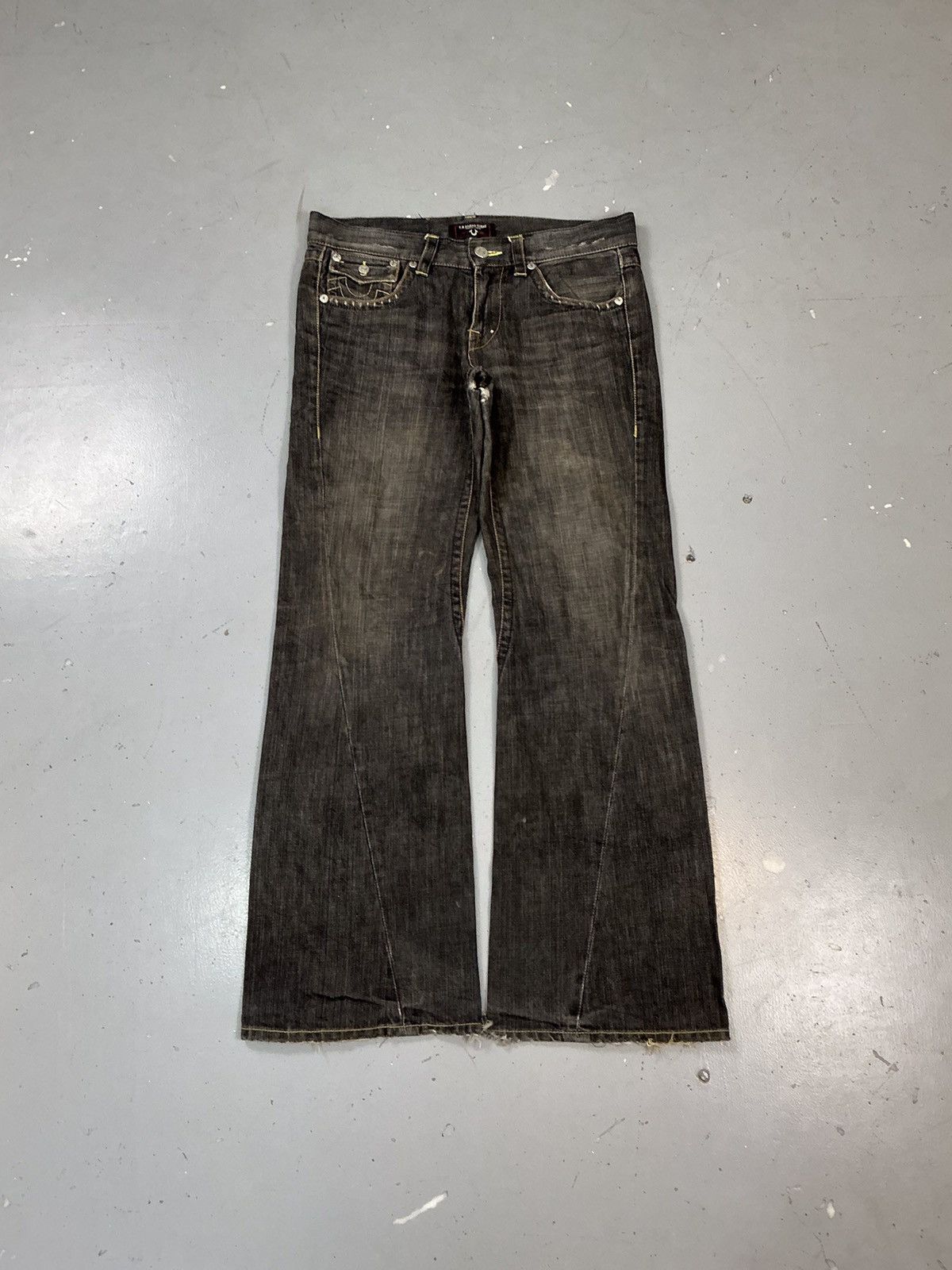 Designer × Vintage Vintage T R brand jeans straight denim Size US 36 / EU 52 - 2 Thumbnail